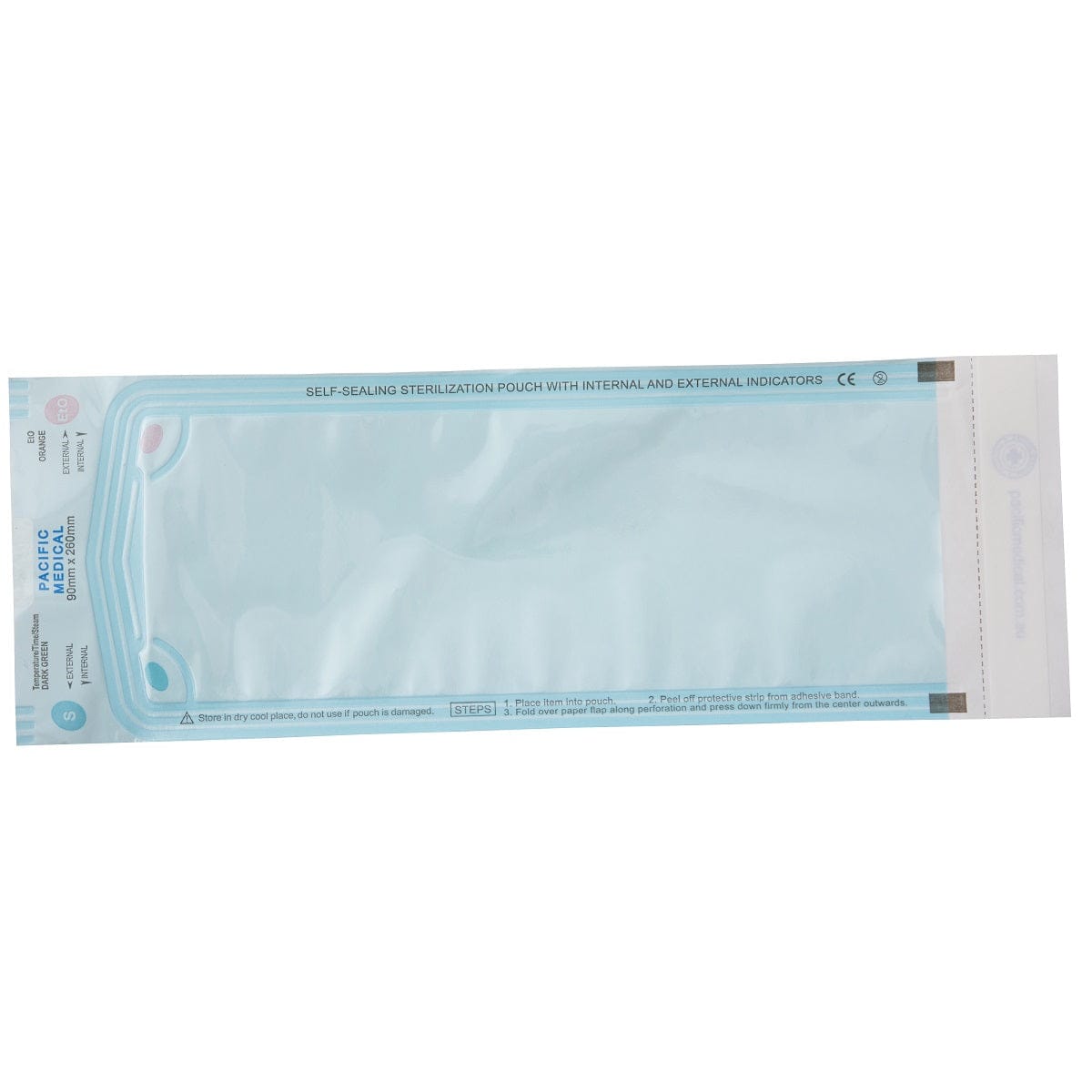 Sterilisation Self Sealing Pouch 90x260mm
