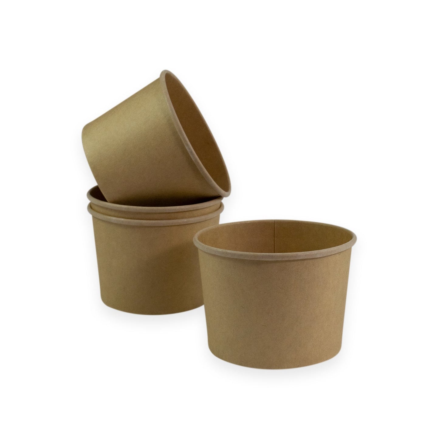 Sustain Disposable Food Packaging Carton of 1000 Sustain Paper Round Bowl/Container Kraft Brown 8oz 90mm