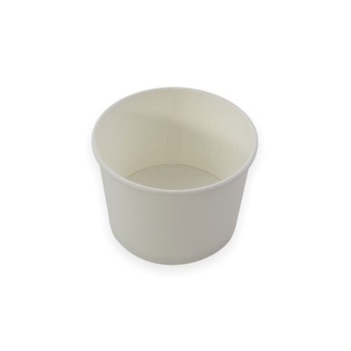 Sustain Disposable Food Packaging Carton of 1000 Sustain Paper Round Bowl/Container White 8Oz 90mm