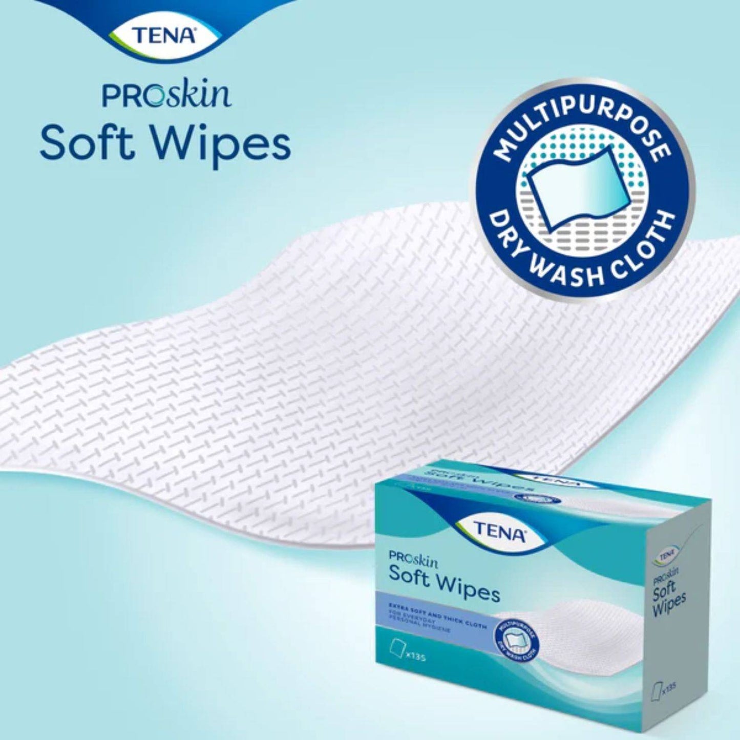 Tena Soft Wipes 19x30cm