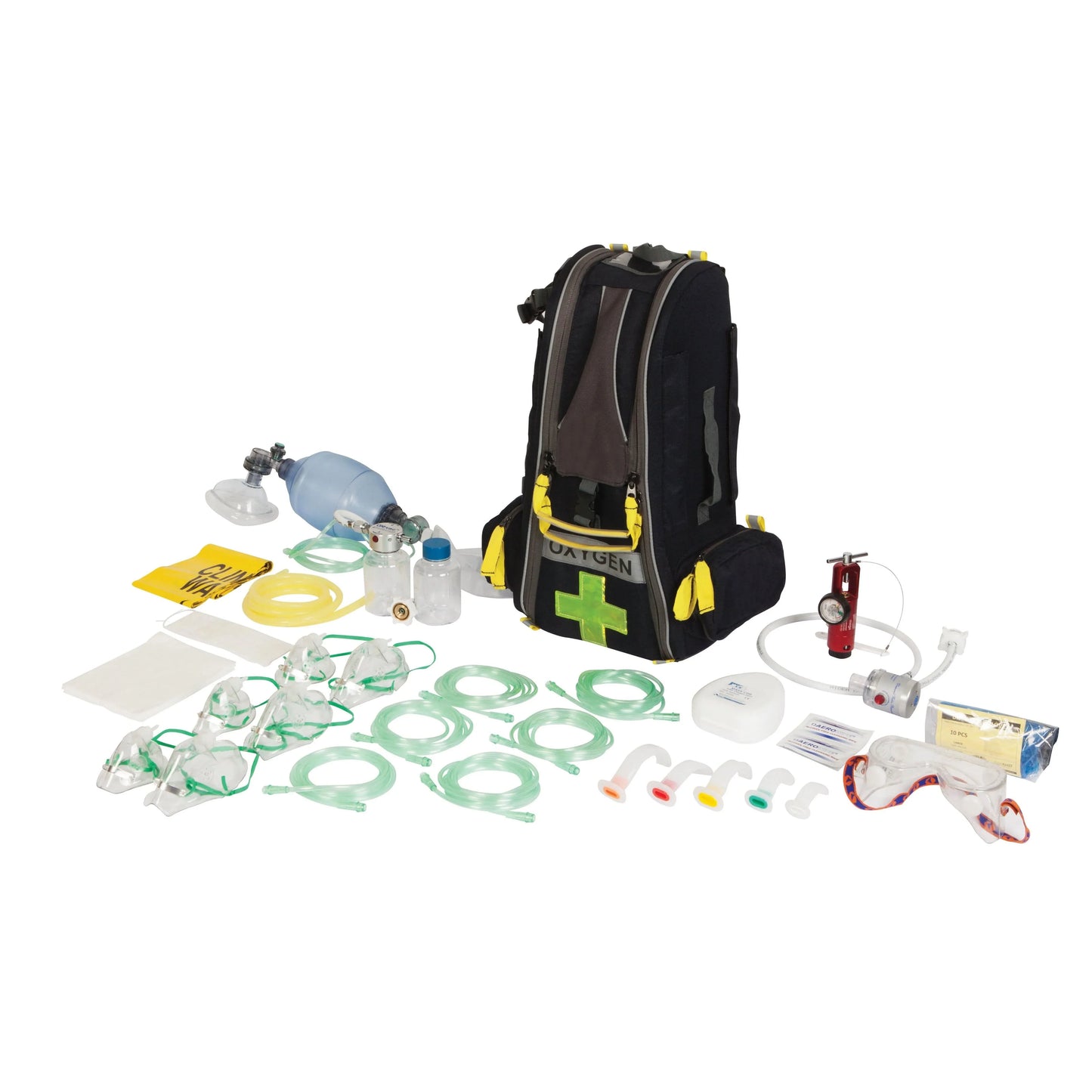 FastAid First Aid Equipment Trek Oxygen Kit, Oxy-Rescue Viva, Back Pack