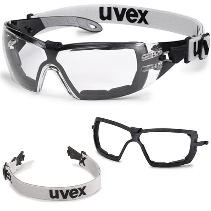 UVEX Safety Glasses UVEX Pheos With Guard Eye Protection Spectacles