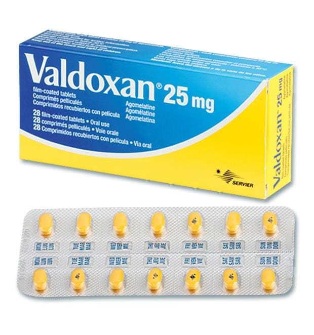 Servier Arrow Laboratories Antidepressants Valdoxan 25 Mg Tablets - Agomelatine For Depression