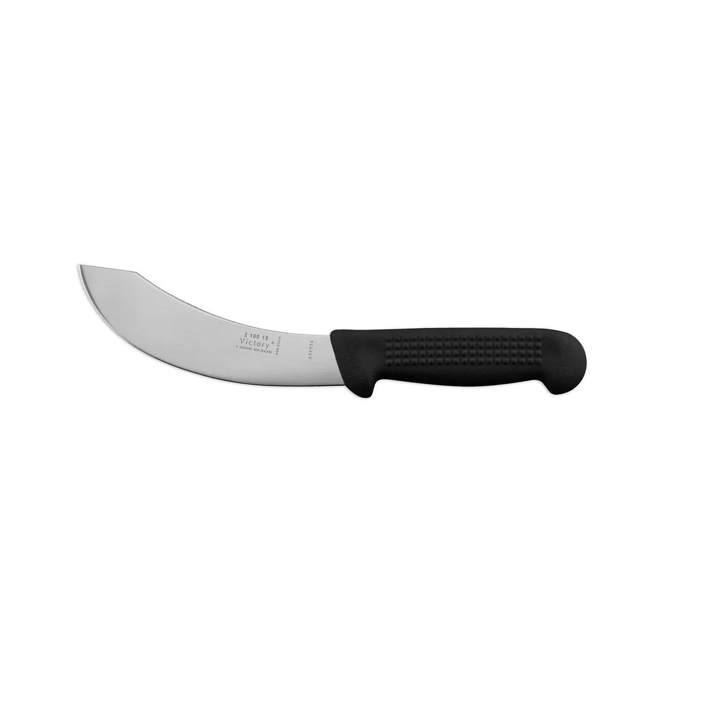 Victory Knives & Blades 6inch / Grey and Black Victory Skinning Knife 6inch with Black Handle
