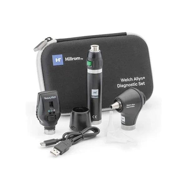 Welch Allyn 3.5V Macroview Otoscope and PanOptic Ophthalmoscope Diagnostic Sets 71-PM2LXU