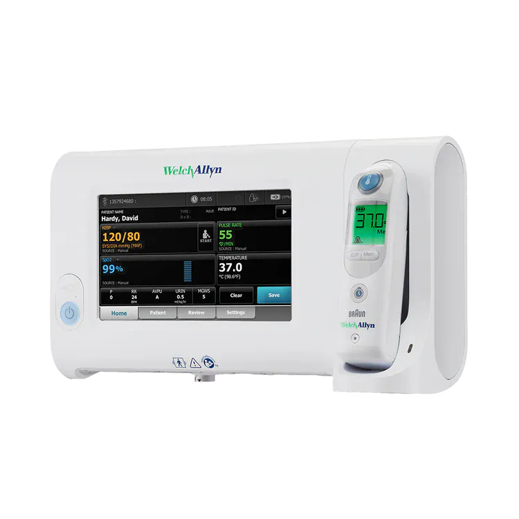 Welch Allyn Connex Spot Monitor With WIFI, NIBP, Covidien SpO2, Braun ThermoScan PRO 6000