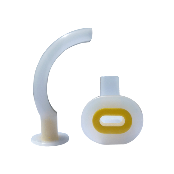 Aero Healthcare Airway Management #3 Adult Disposable Guedel Airway 90mm (Yellow)