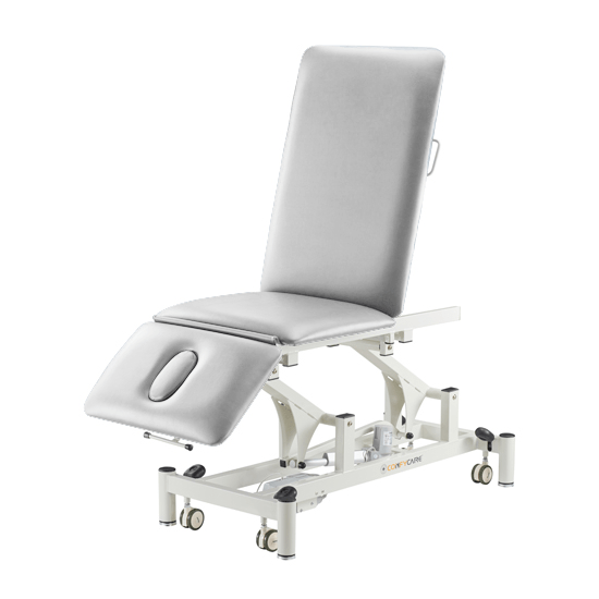 Pacific Medical Australia Examination Couches Grey / No Rails / 71cm 3 Section Electric Hi Lo Medical Examination Couch