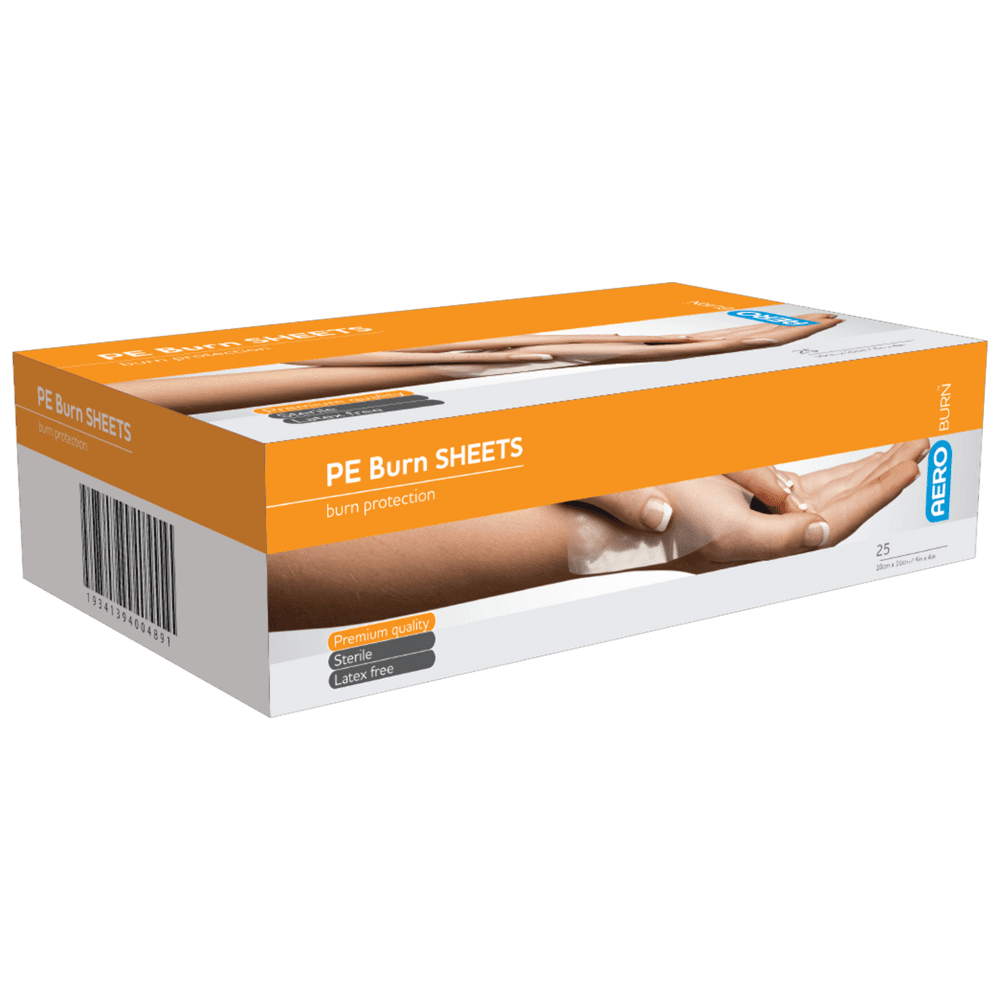 Aero Healthcare AEROBURN Polyethylene Burn Sheet 10 x 10cm