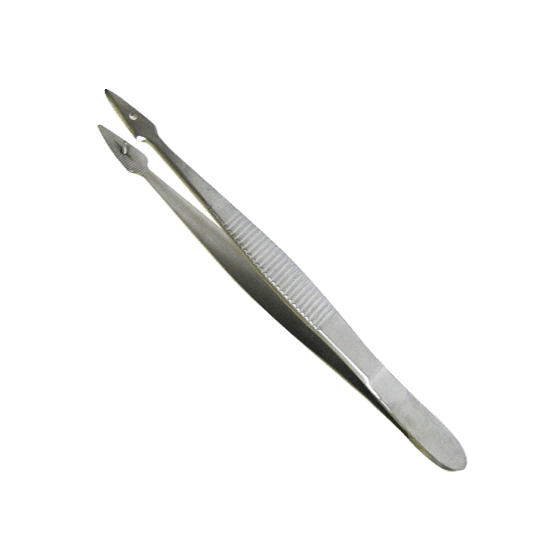 Aero Healthcare Instruments AEROINSTRUMENTS Stainless Steel Fine Forceps with Pin 13cm