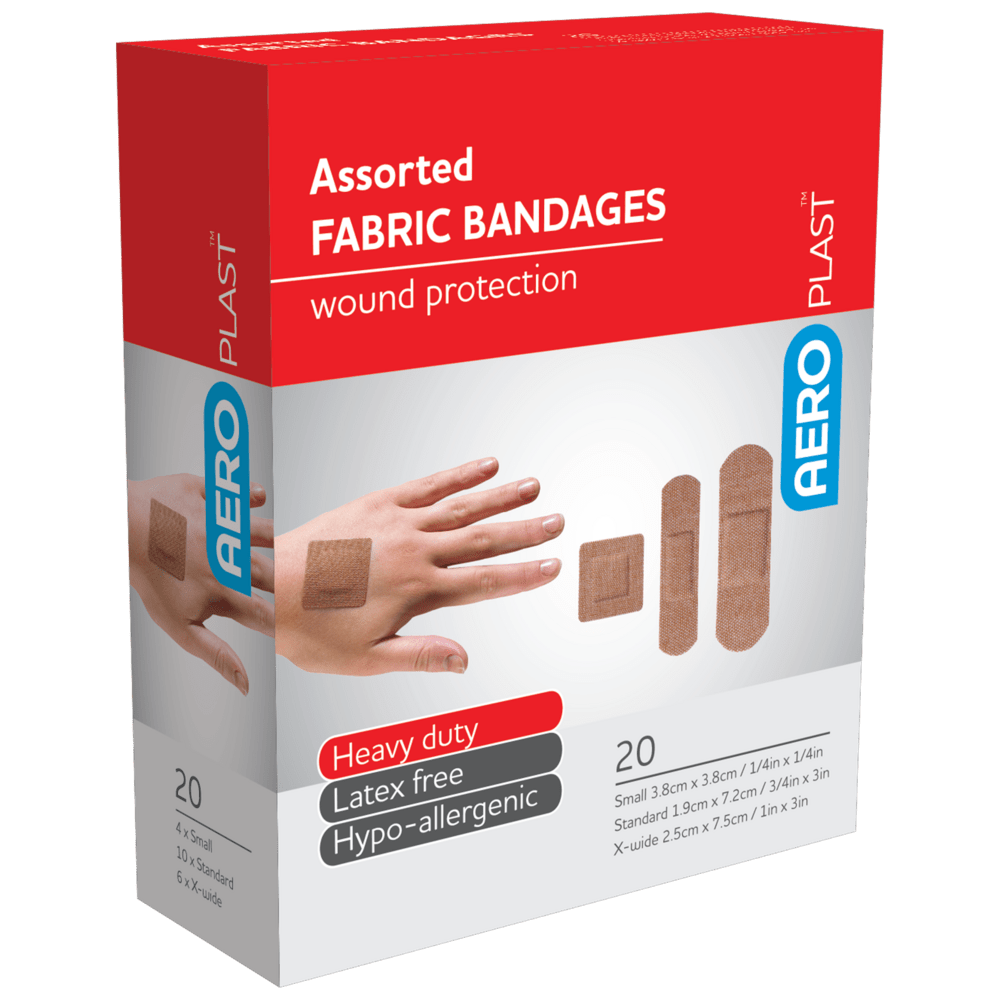 Aero Healthcare Fabric Plasters AEROPLAST Premium Fabric Assorted Dressings