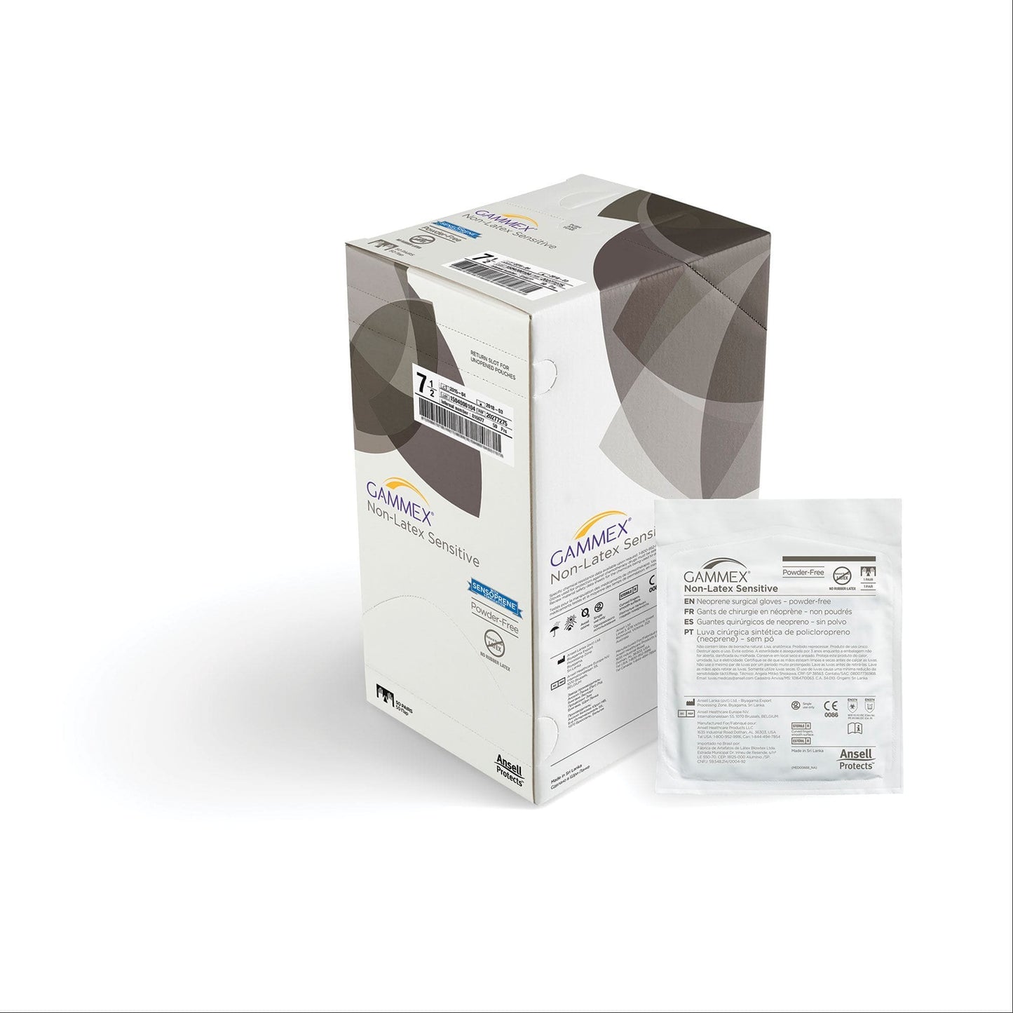 Ansell Sterile Gloves 5.5 Ansell GAMMEX Non-Latex Gloves Sensitive