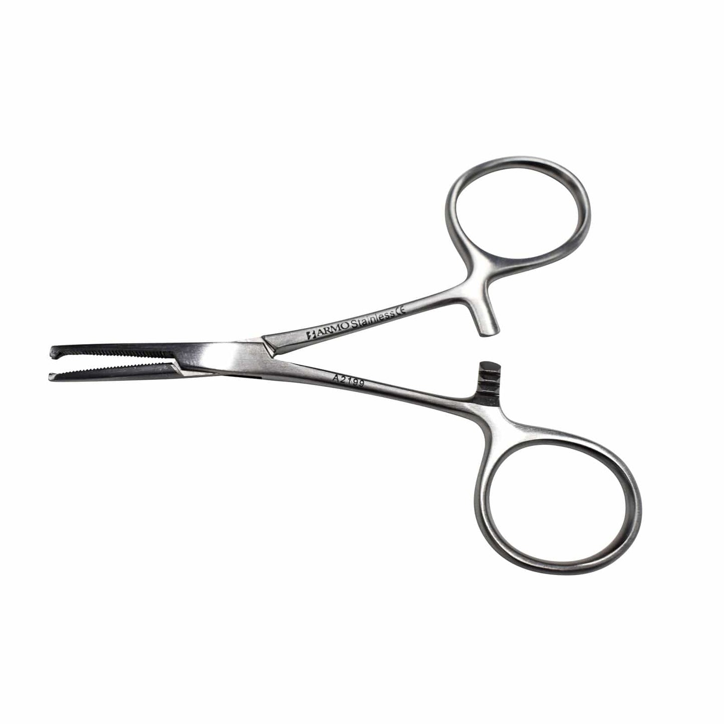 Armo Forceps 10cm / Straight / 1x2 Teeth Armo Hartman Alligator Forceps