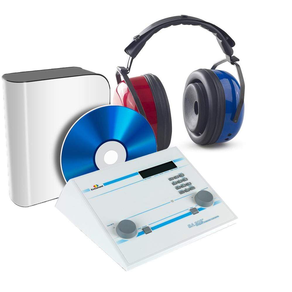 Auditdata Audiometer With Headset DD45/AUDIOCUPS and Software Entomed AUDIMAX II+ for SA 201/202 Auditdata Entomed SA202 Screening Audiometer