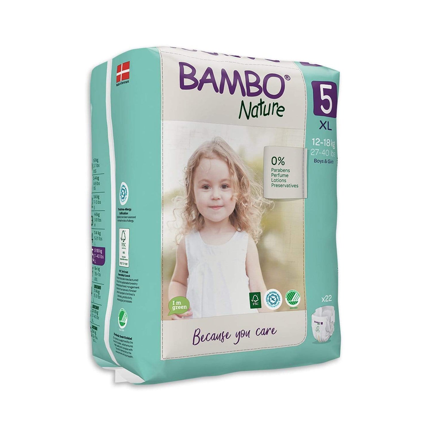 Abena 5 (12-18kg) Bambo Nature Nappies