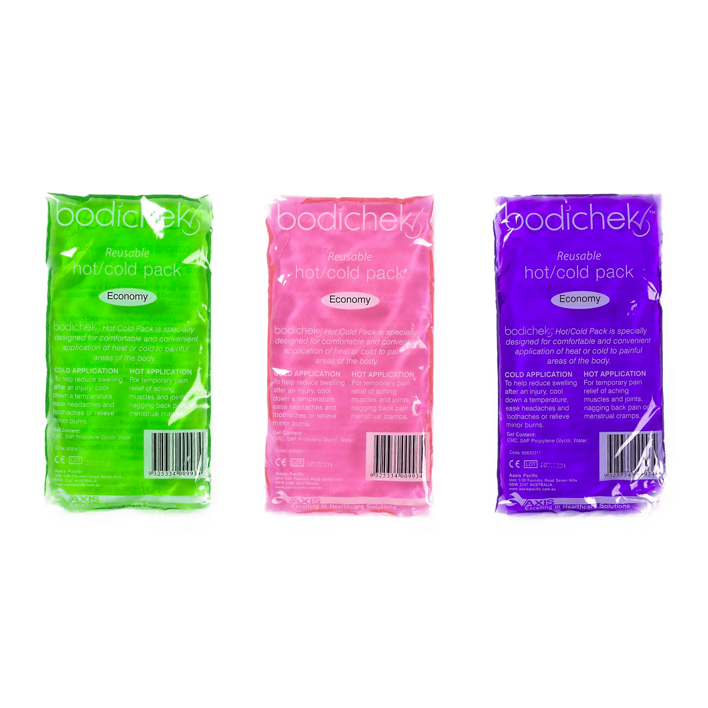 Bodichek Economy Hot/Cold Pack Clear Plastic