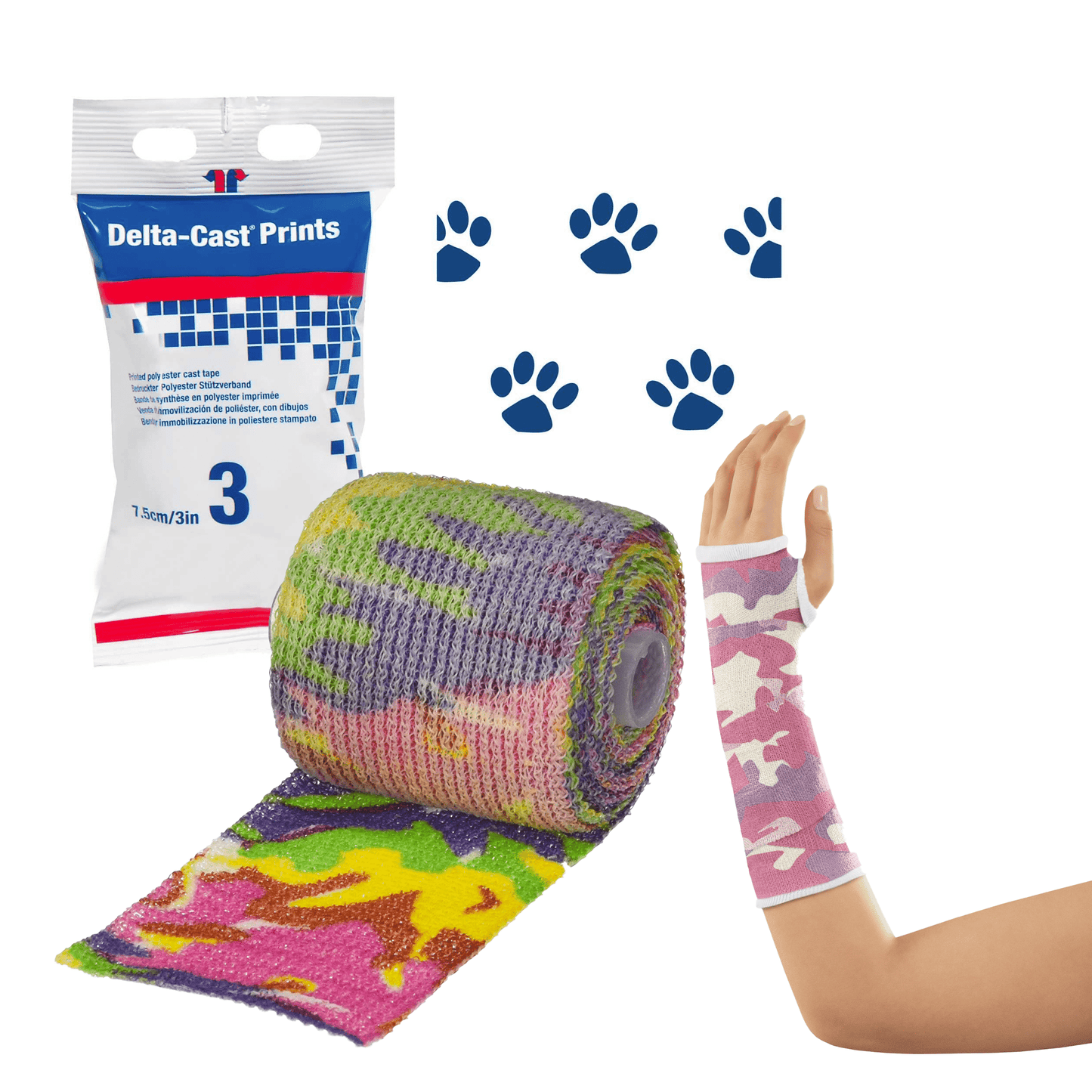 BSN Medical Synthetic Casting 5cm x 3.6m / Camouflage BSN Medical Delta-Cast Prints
