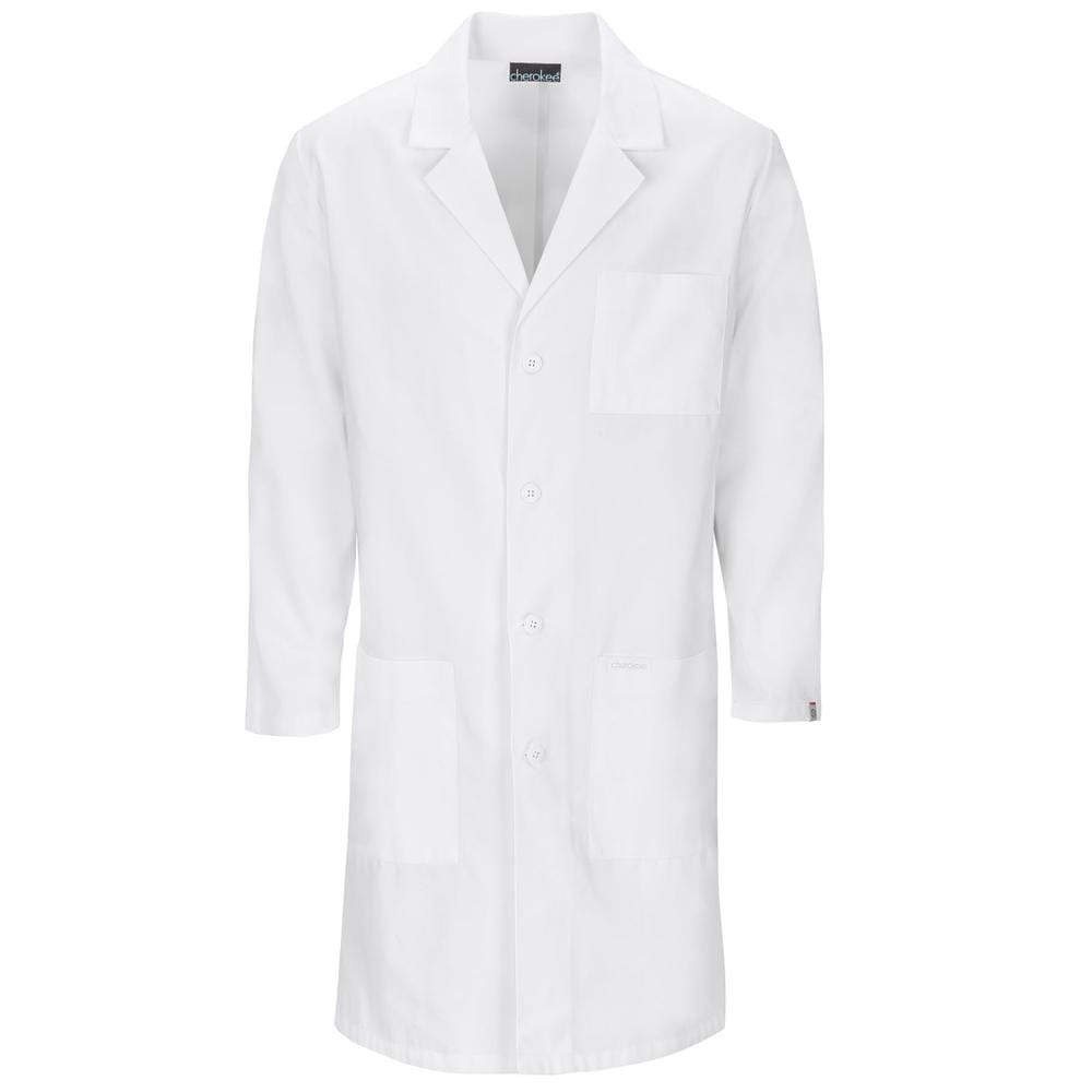 Cherokee Lab Coats Cherokee 1446A Professional Whites with Certainty Lab Coats Unisex White