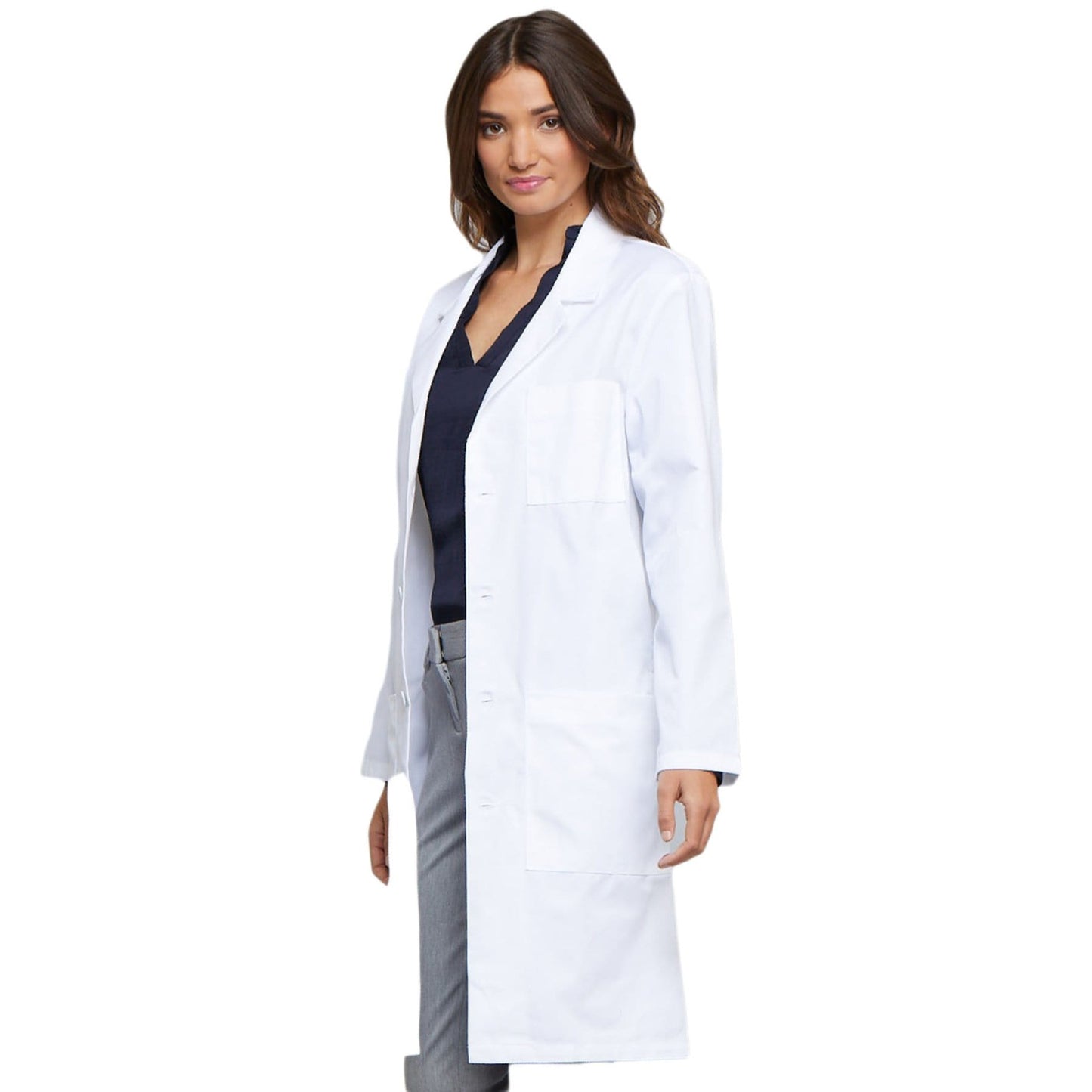 Cherokee Lab Coats Cherokee 1446A Professional Whites with Certainty Lab Coats Unisex White