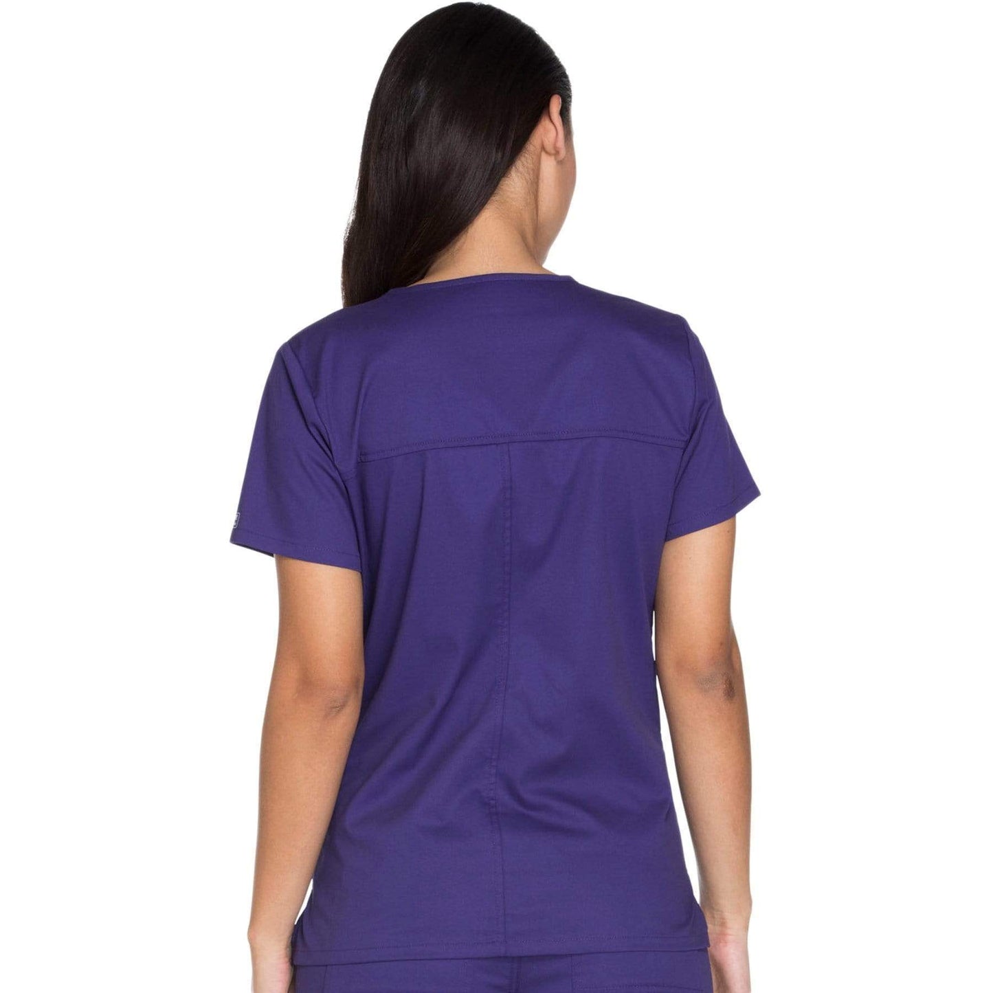 Cherokee Scrubs Top Cherokee Core Stretch WW630 Scrubs Top Womens V-Neck Grape