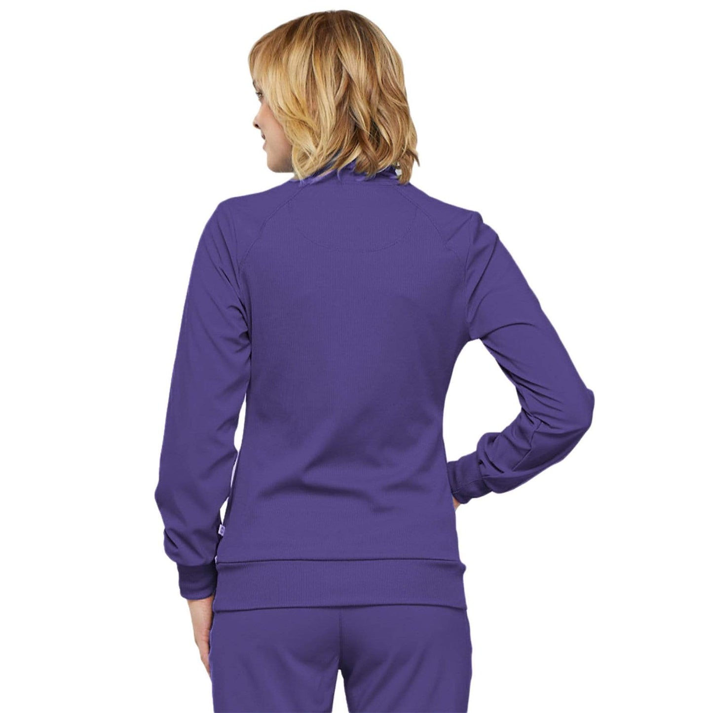 Cherokee Scrubs Jacket Cherokee Infinity 2391A Scrubs Jacket Womens Zip Front Warm-Up Grape