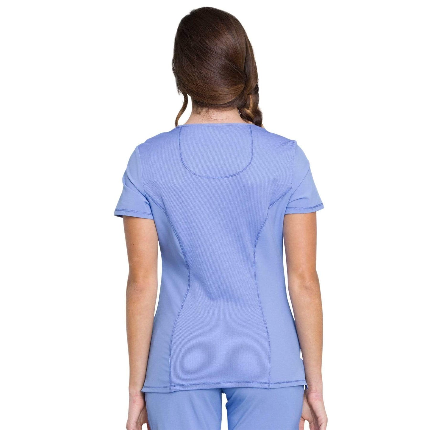 Cherokee Scrubs Top Cherokee Infinity 2625A Scrubs Top Womens Mock Wrap Ceil Blue
