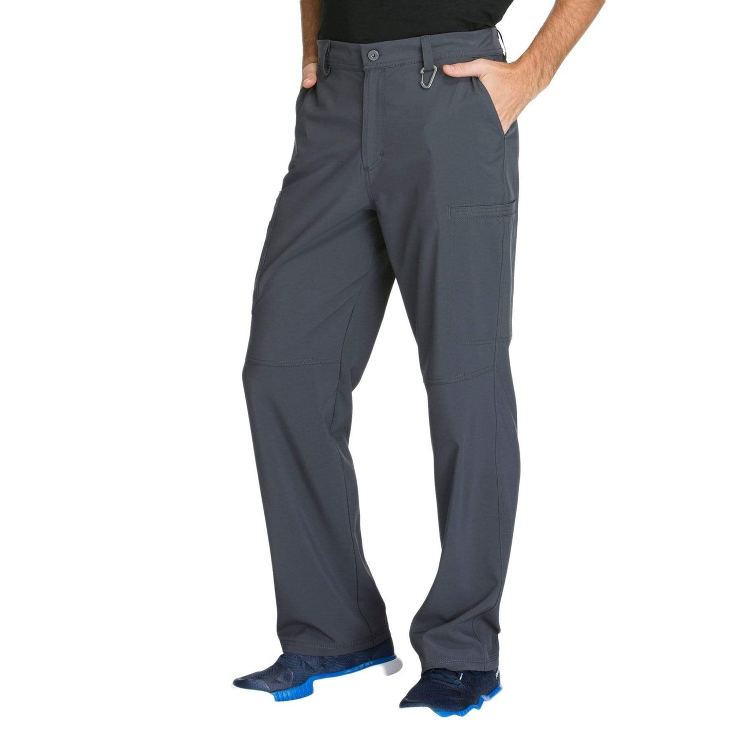 Cherokee Scrubs Pants Cherokee Infinity CK200A Scrubs Pants Mens Fly Front Pewter