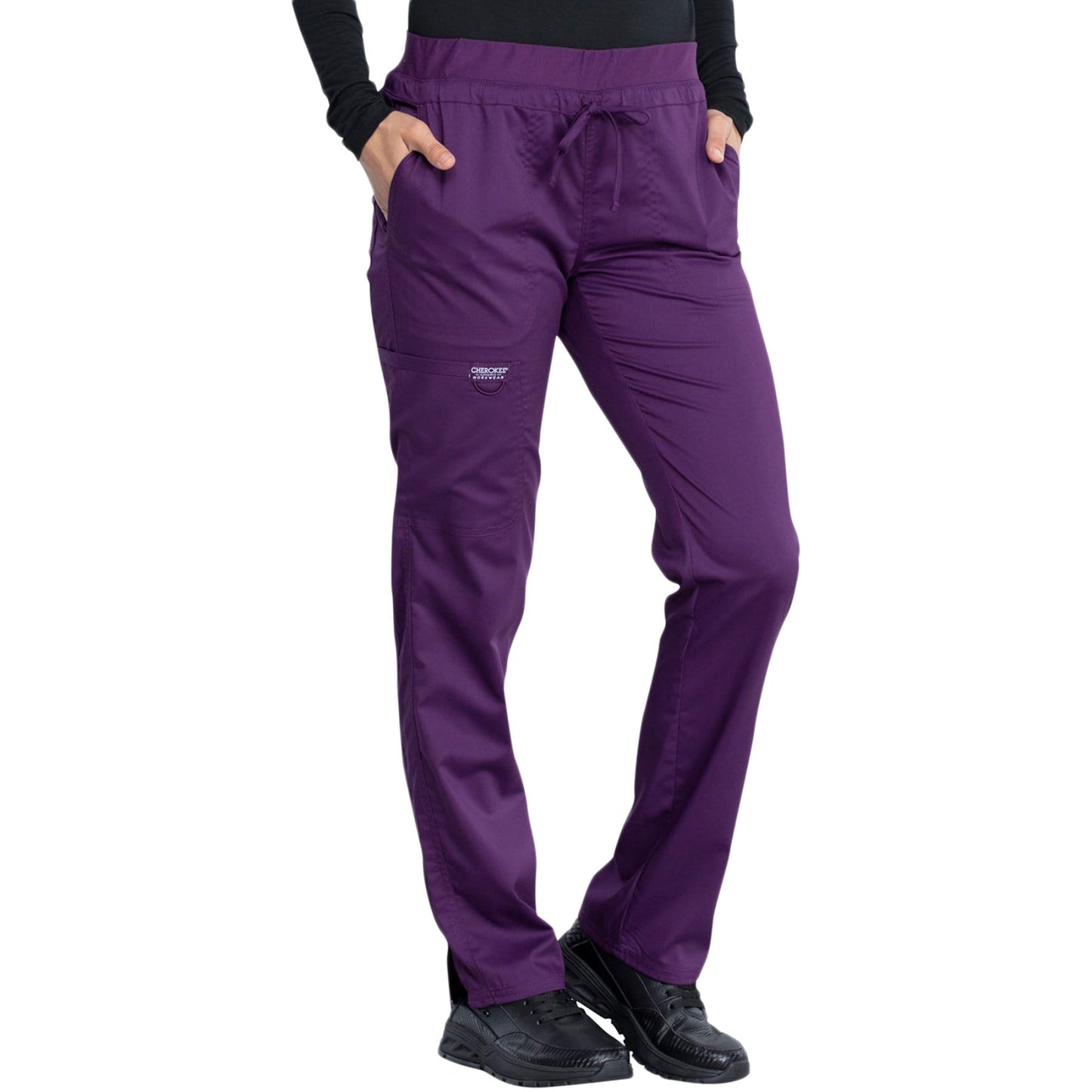 Cherokee Revolution WW105 Scrubs Pant Women Eggplant