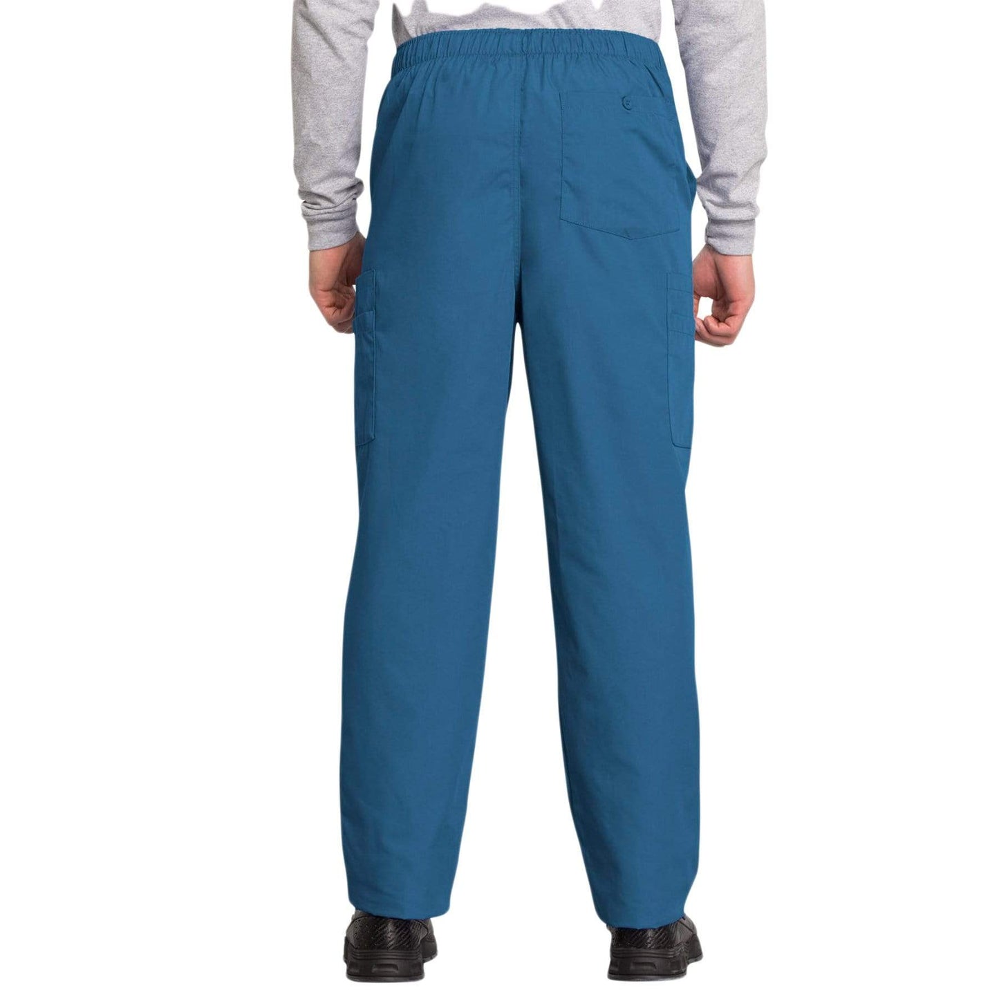 Cherokee Scrubs Pants Cherokee Workwear 4000 Scrubs Pants Mens Drawstring Cargo Caribbean Blue
