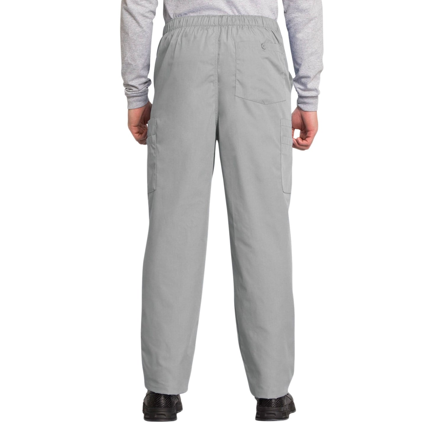 Cherokee Scrubs Pants Cherokee Workwear 4000 Scrubs Pants Mens Drawstring Cargo Grey