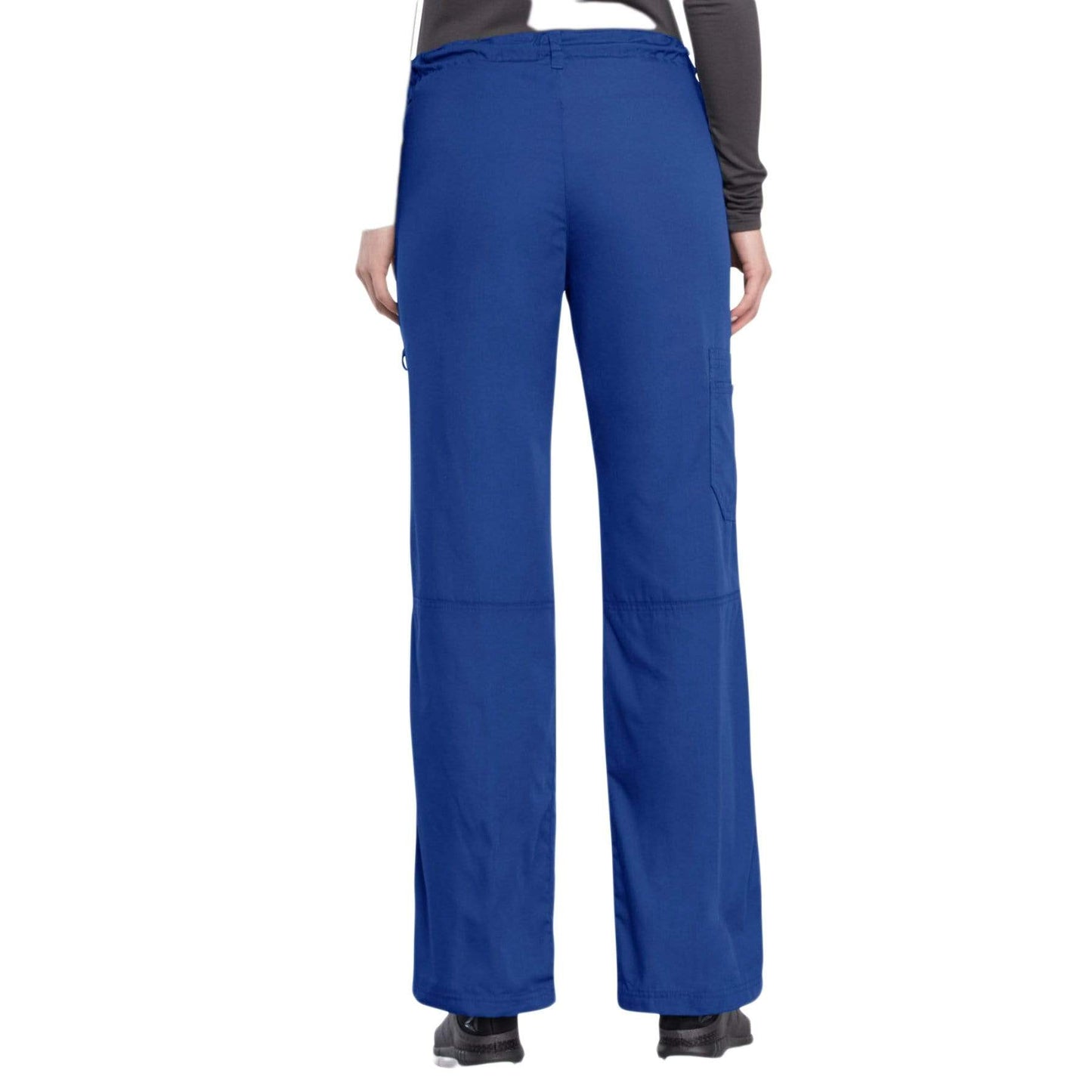 Cherokee Scrubs Pants Cherokee Workwear 4020 Scrubs Pants Womens Low Rise Drawstring Cargo Galaxy Blue