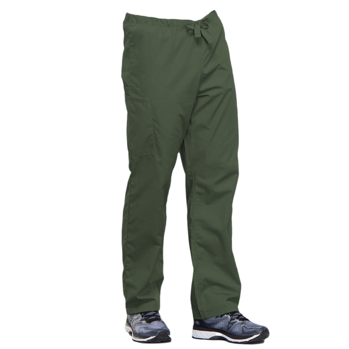 Cherokee Workwear 4100 Scrubs Pants Unisex Drawstring Cargo Olive