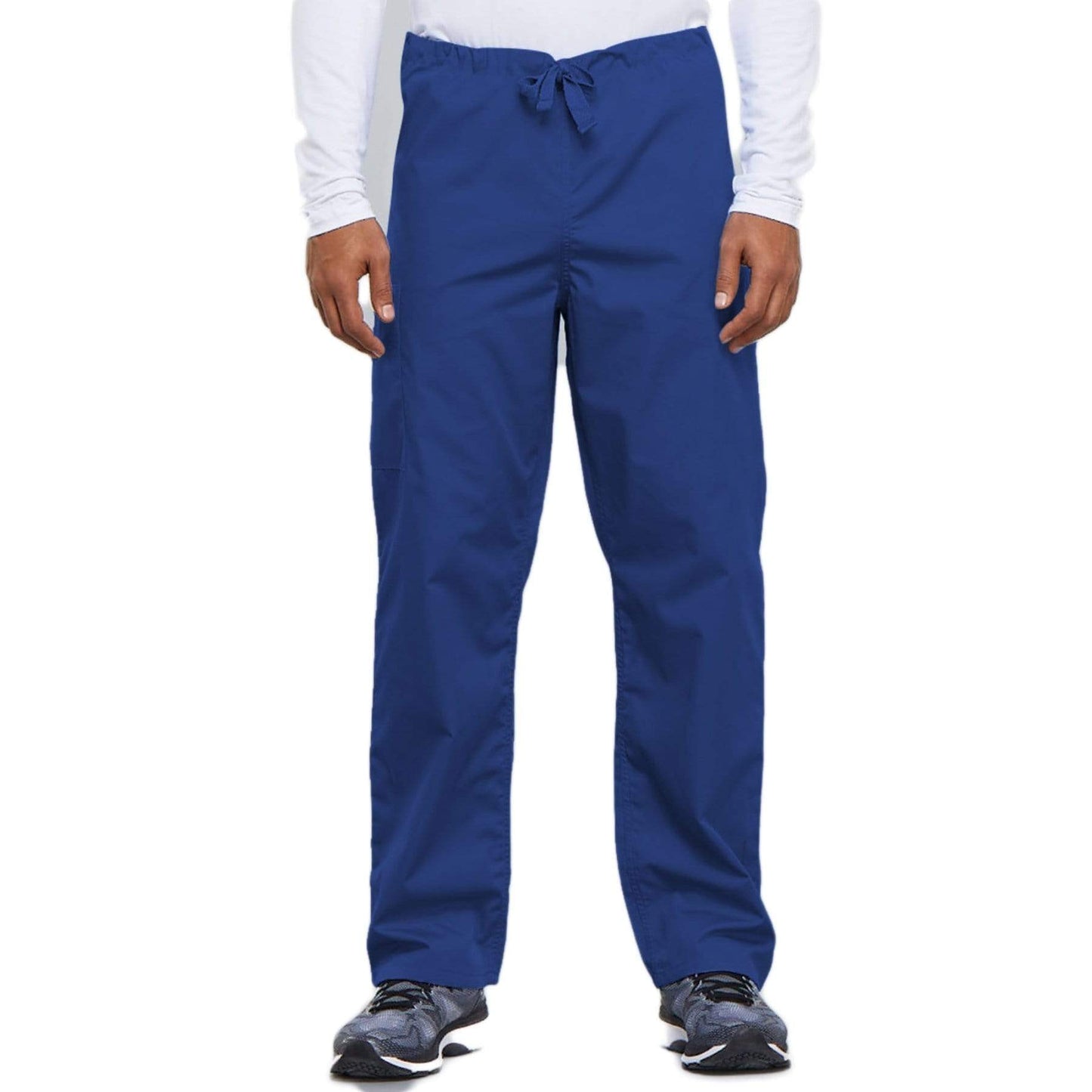 Cherokee Scrubs Pants 2XL / Regular Length Cherokee Workwear 4100 Scrubs Pants Unisex Drawstring Cargo Royal