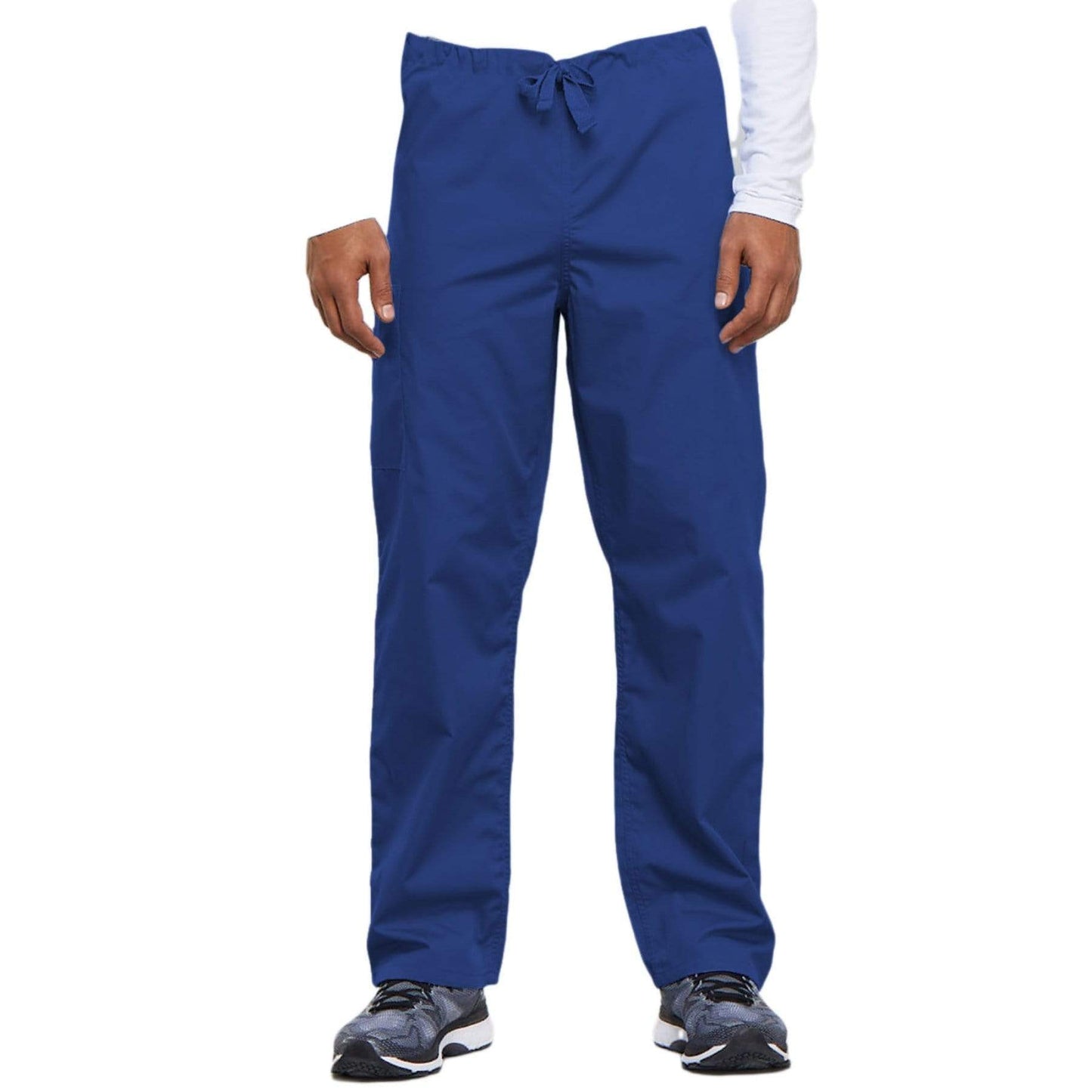 Cherokee Scrubs Pants Cherokee Workwear 4100 Scrubs Pants Unisex Drawstring Cargo Royal
