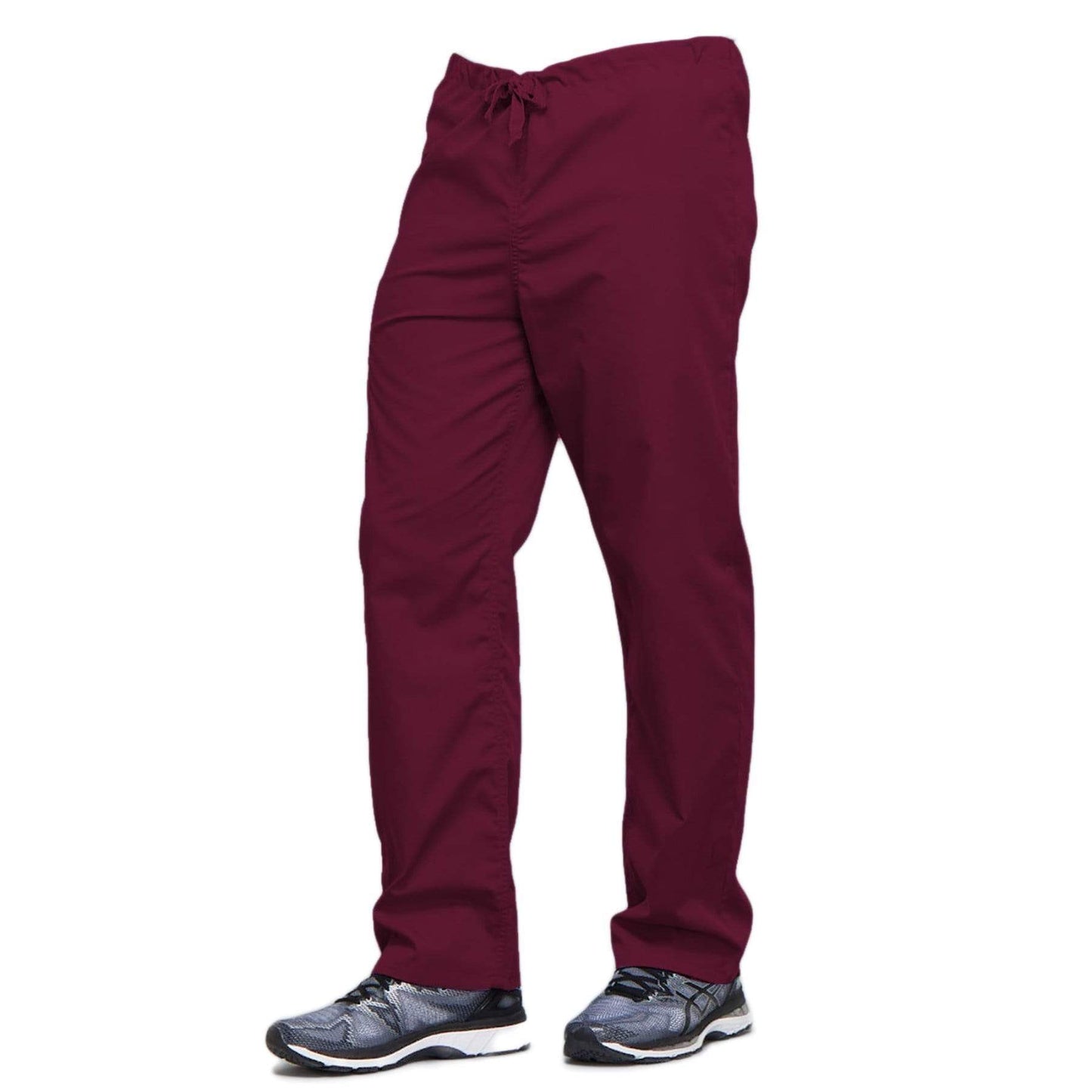Cherokee Scrubs Pants Cherokee Workwear 4100 Scrubs Pants Unisex Drawstring Cargo Wine