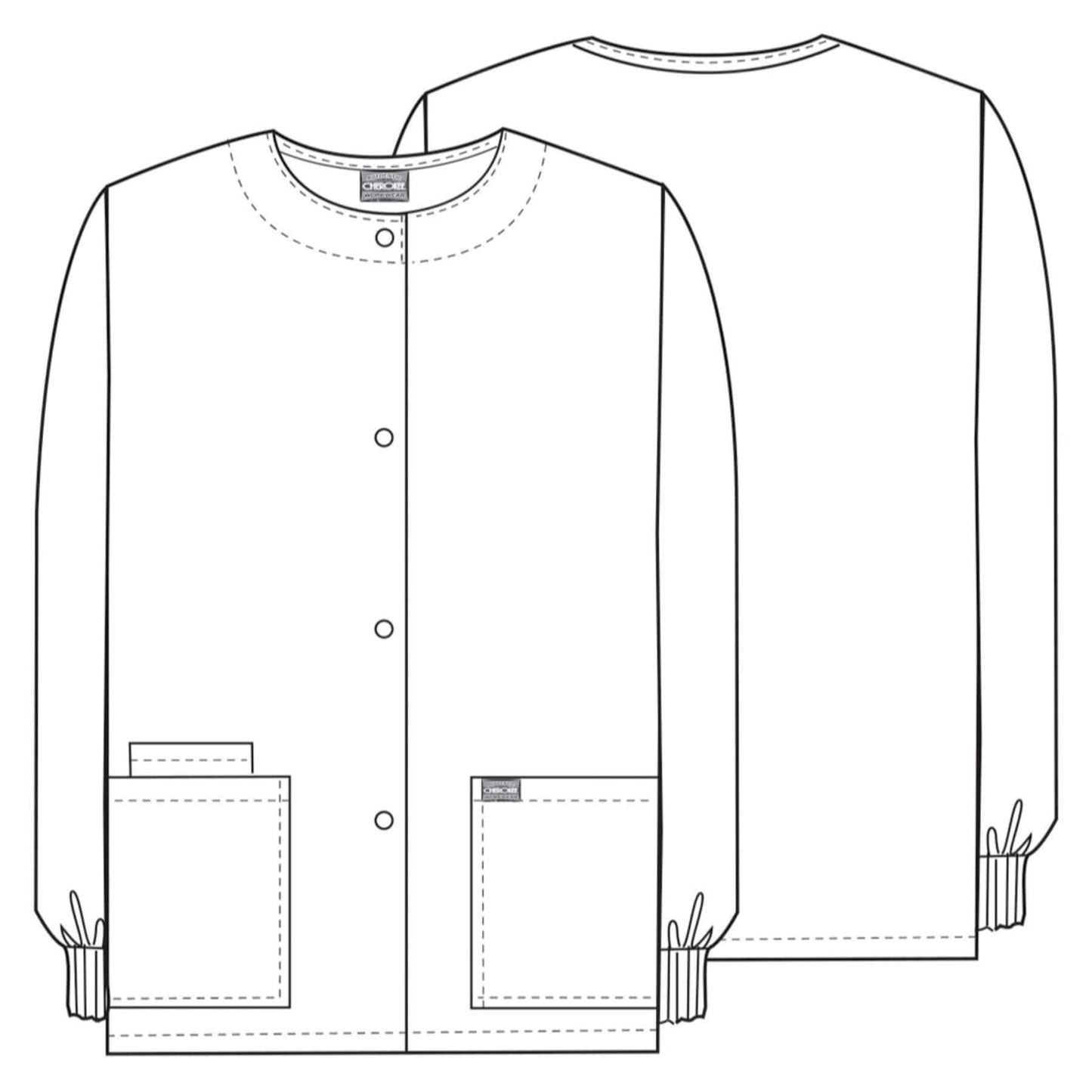 Cherokee Scrubs Jacket Cherokee Workwear 4350 Scrubs Jacket Womens Snap Front Warm-Up Wine