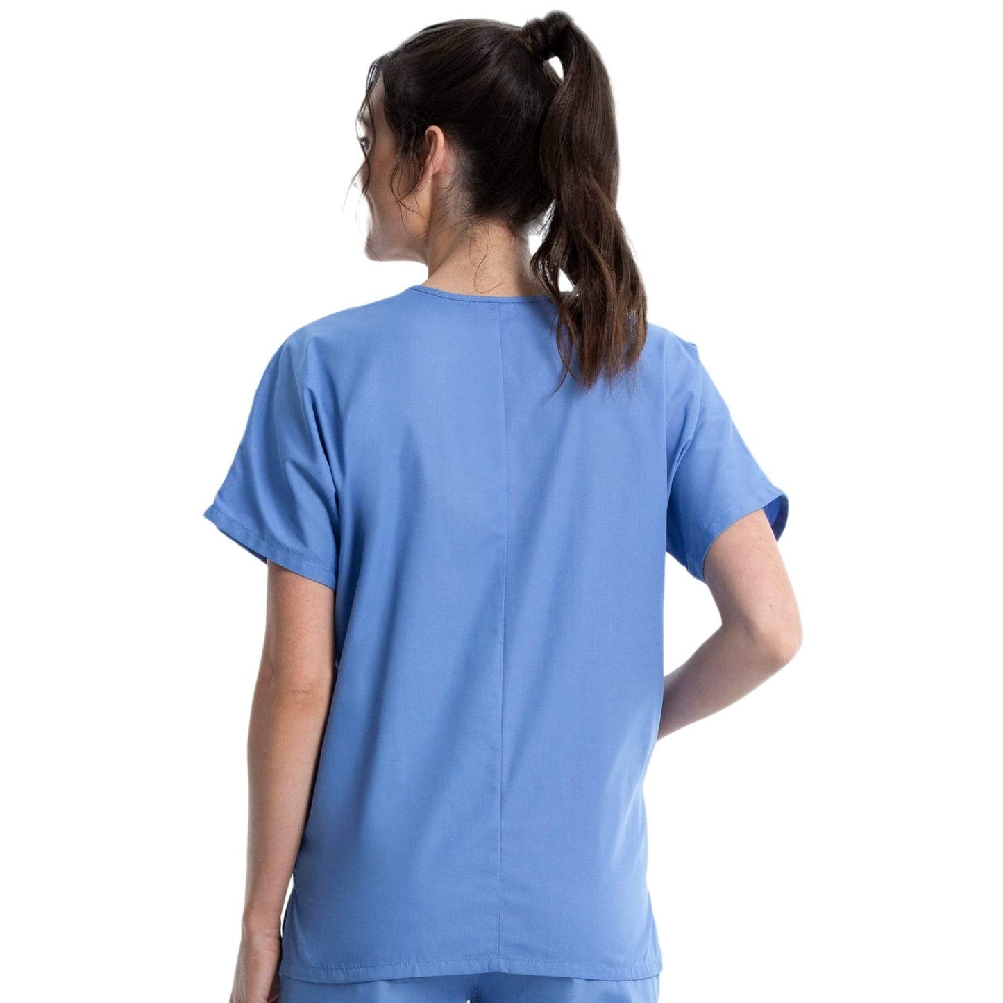 Cherokee Scrubs Top Cherokee Workwear 4700 Scrubs Top Womens V-Neck Ceil Blue