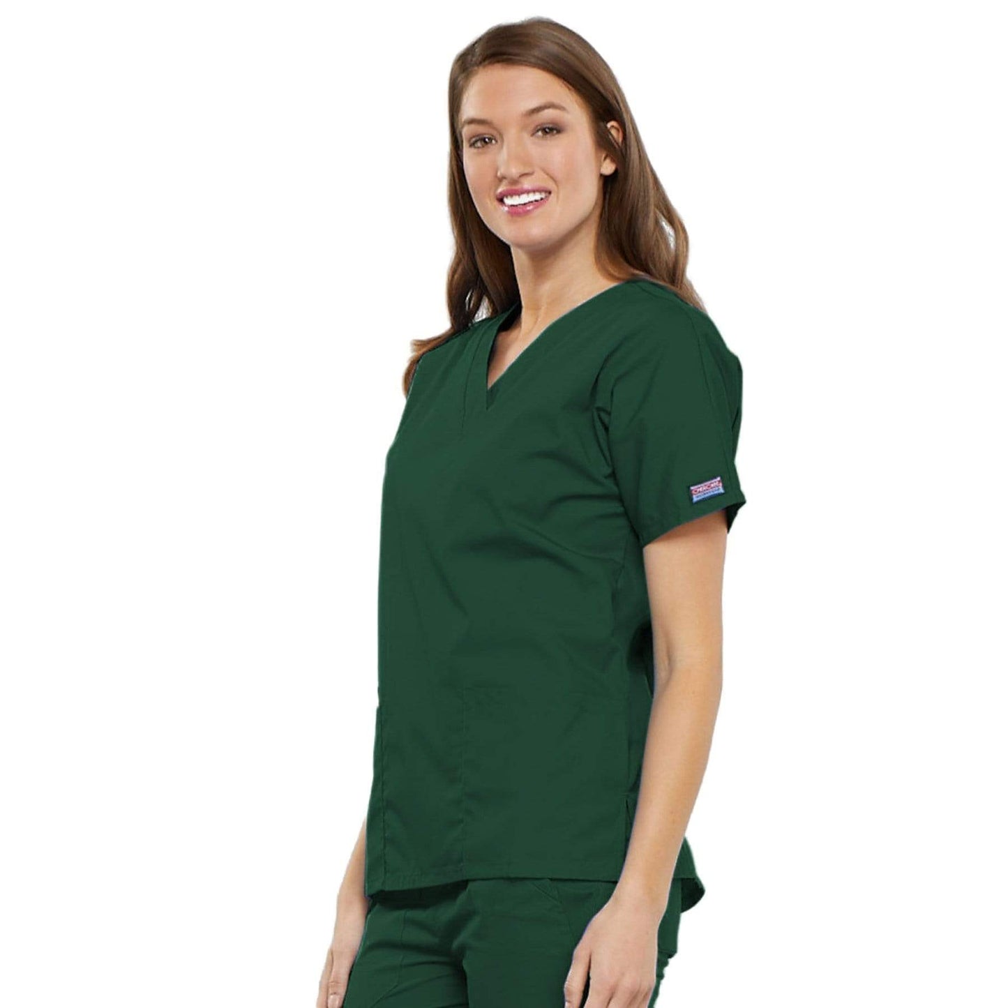 Cherokee Scrubs Top Cherokee Workwear 4700 Scrubs Top Womens V-Neck Hunter Green