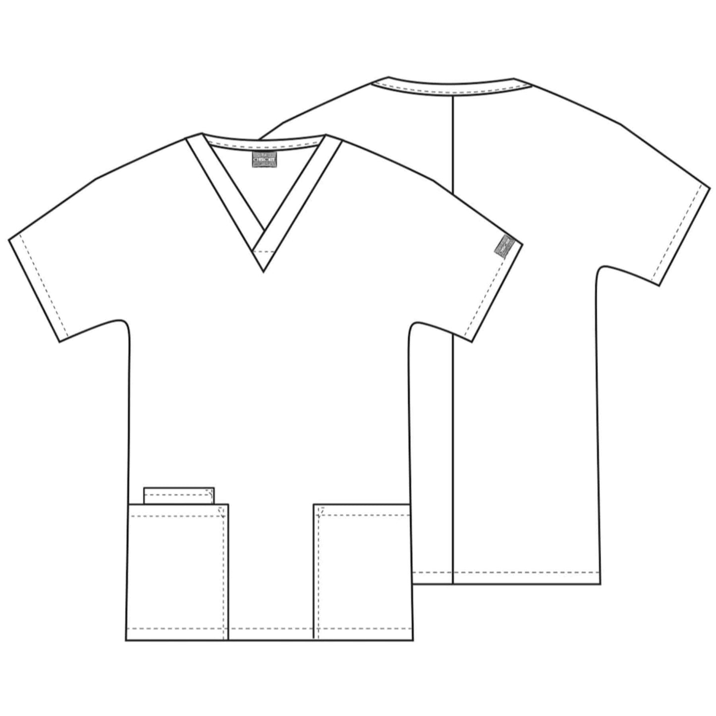 Cherokee Scrubs Top Cherokee Workwear 4700 Scrubs Top Womens V-Neck Khaki