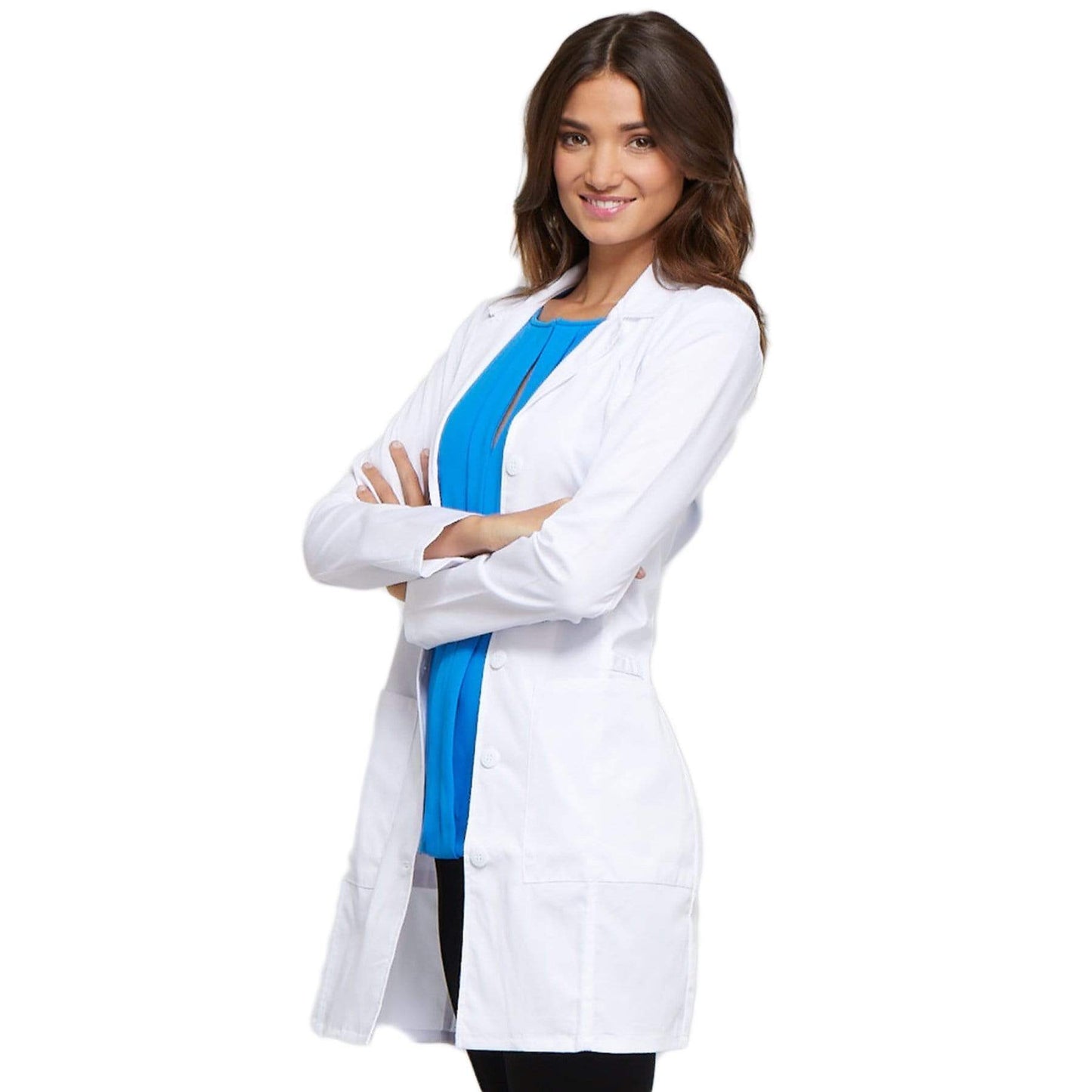 Cherokee Lab Coats Cherokee Workwear Premium 4439 Lab Coat Womens 33" White