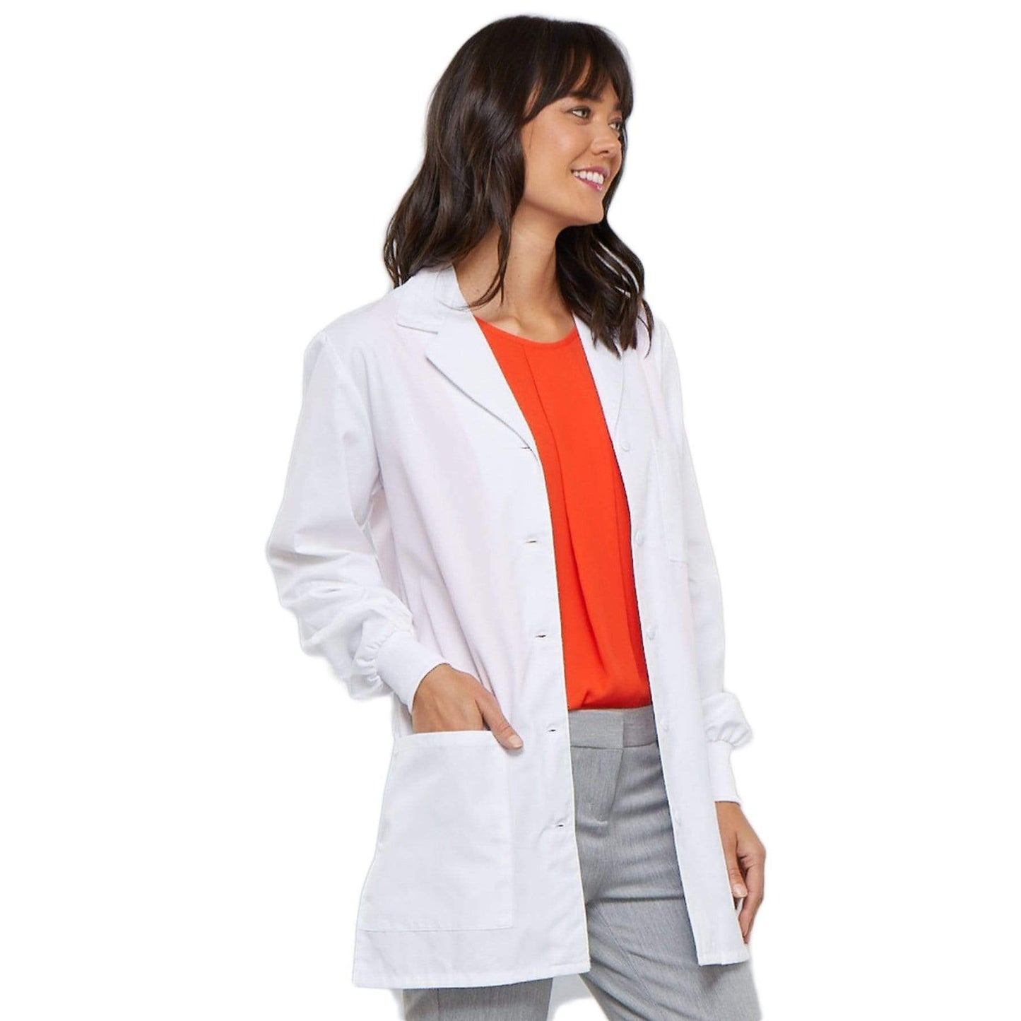 Cherokee Lab Coats L Cherokee Workwear Professionals 1362 Lab Coat Womens 32" White