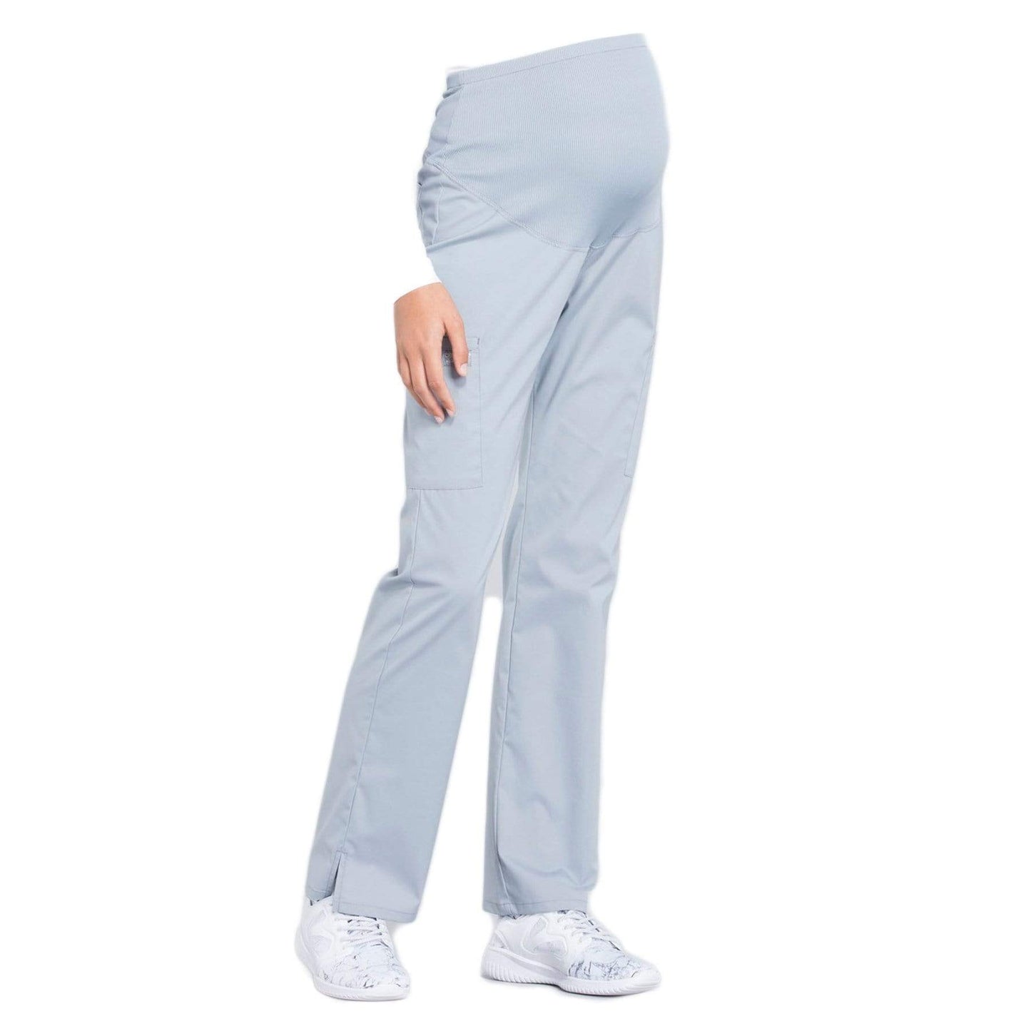 Cherokee Workwear Professionals WW220 Scrubs Pants Maternity Straight Leg Grey