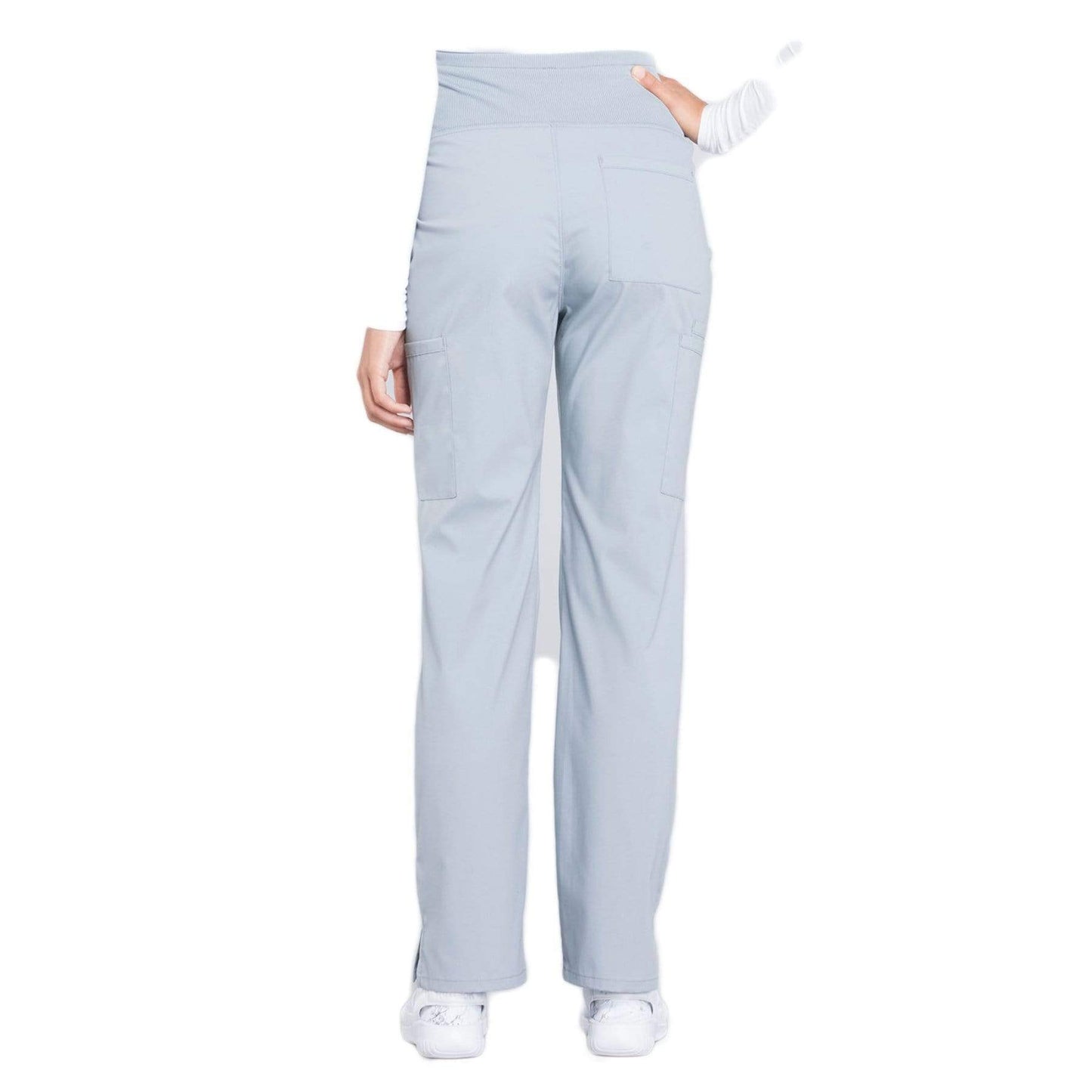 Cherokee Workwear Professionals WW220 Scrubs Pants Maternity Straight Leg Grey