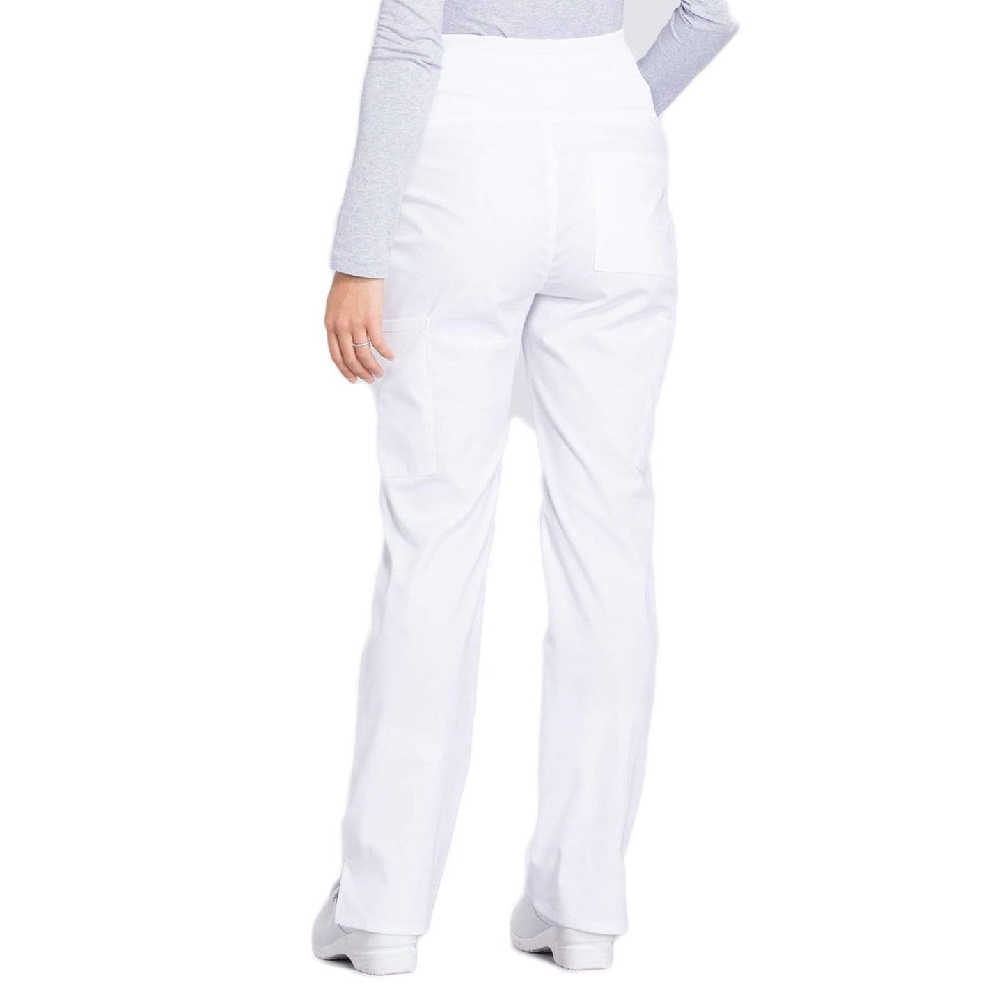 Cherokee Workwear Professionals WW220 Scrubs Pants Maternity Straight Leg White