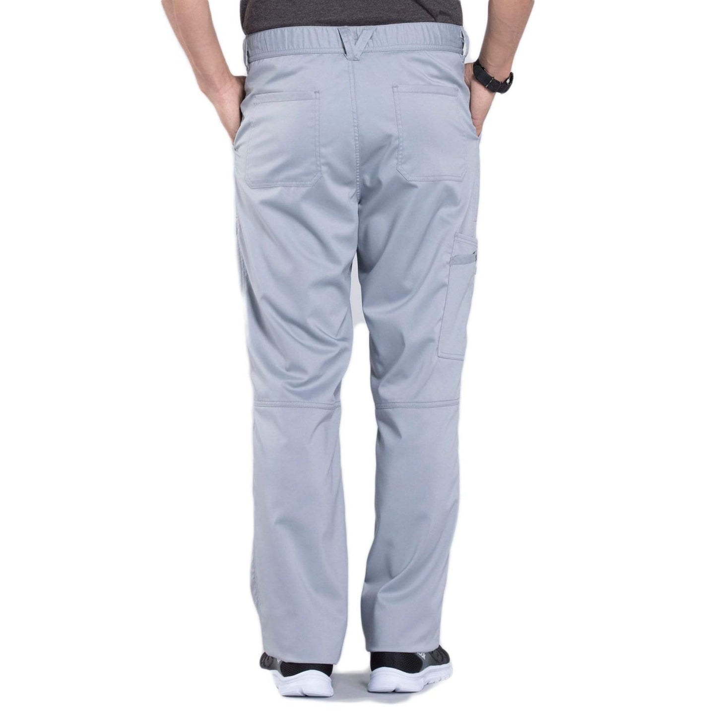 Cherokee Scrubs Pants Cherokee Workwear Revolution WW140 Scrubs Pants Mens Fly Front Grey