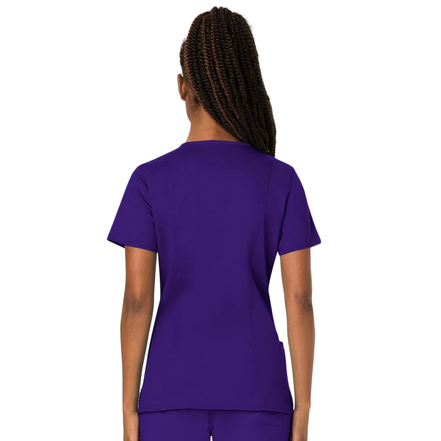 Cherokee Scrubs Top Cherokee Workwear Revolution WW620 Scrubs Top Womens V-Neck Grape