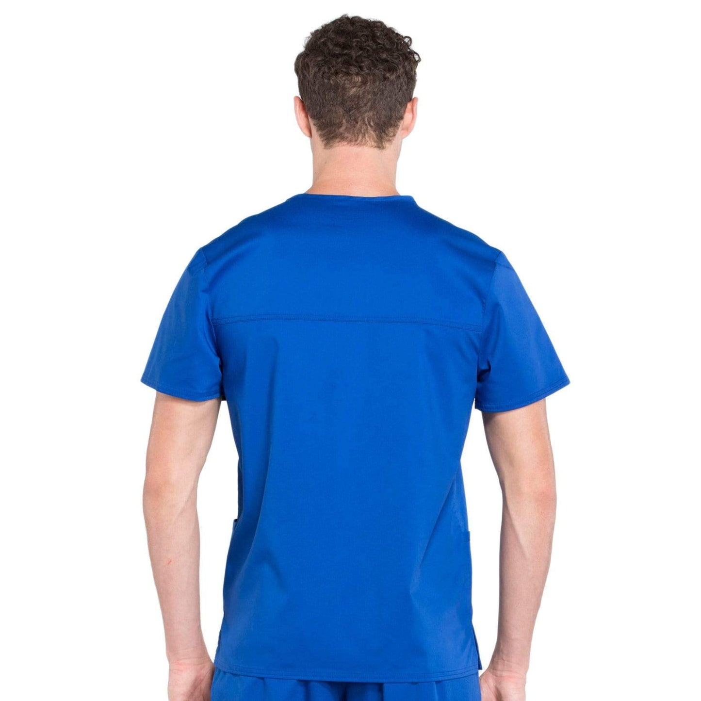 Cherokee Scrubs Top Cherokee Workwear Revolution WW670 Scrubs Top Mens V-Neck Galaxy Blue