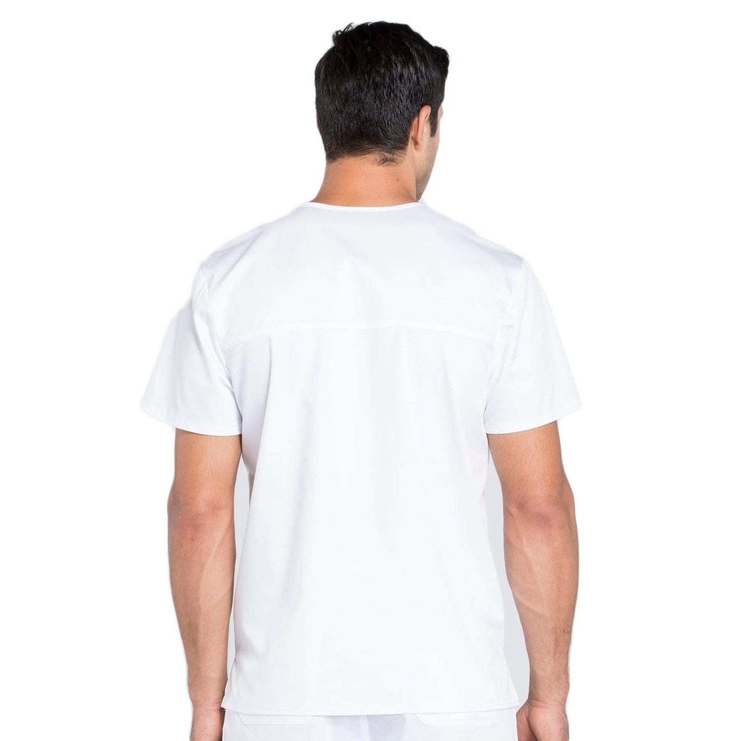 Cherokee Scrubs Top Cherokee Workwear Revolution WW670 Scrubs Top Mens V-Neck White