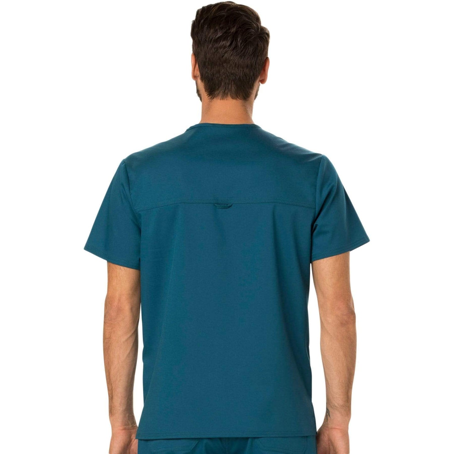 Cherokee Scrubs Top Cherokee Workwear Revolution WW690 Scrubs Top Mens V-Neck Caribbean Blue