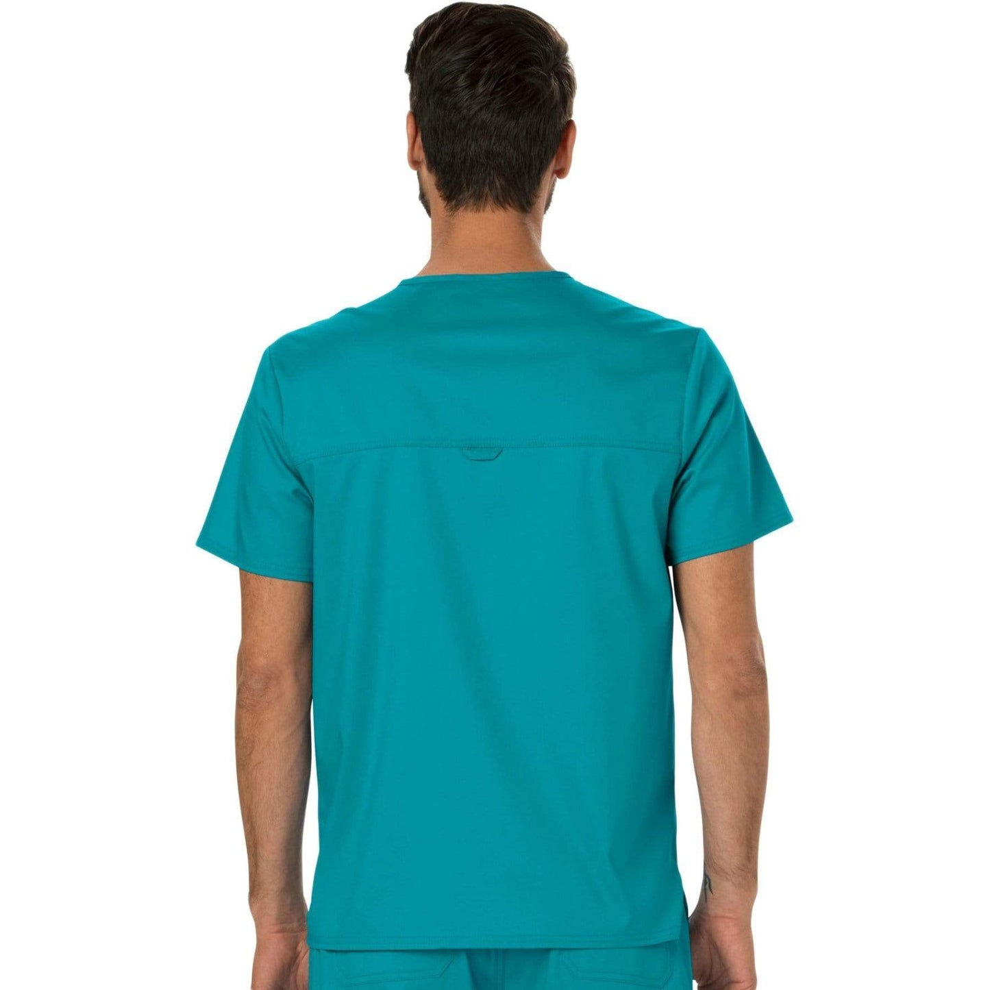 Cherokee Scrubs Top Cherokee Workwear Revolution WW690 Scrubs Top Mens V-Neck Teal Blue